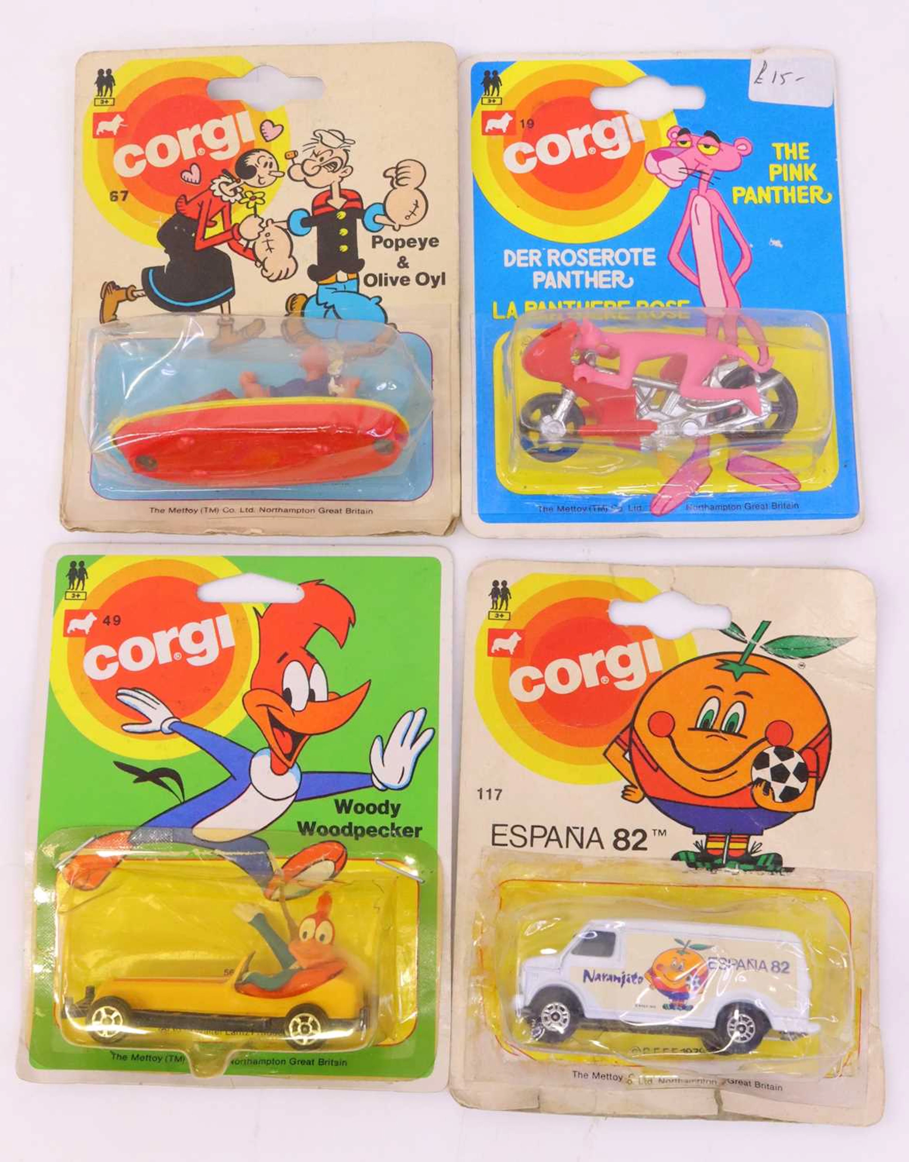 Lot 132 - Corgi Juniors group of four diecasts to