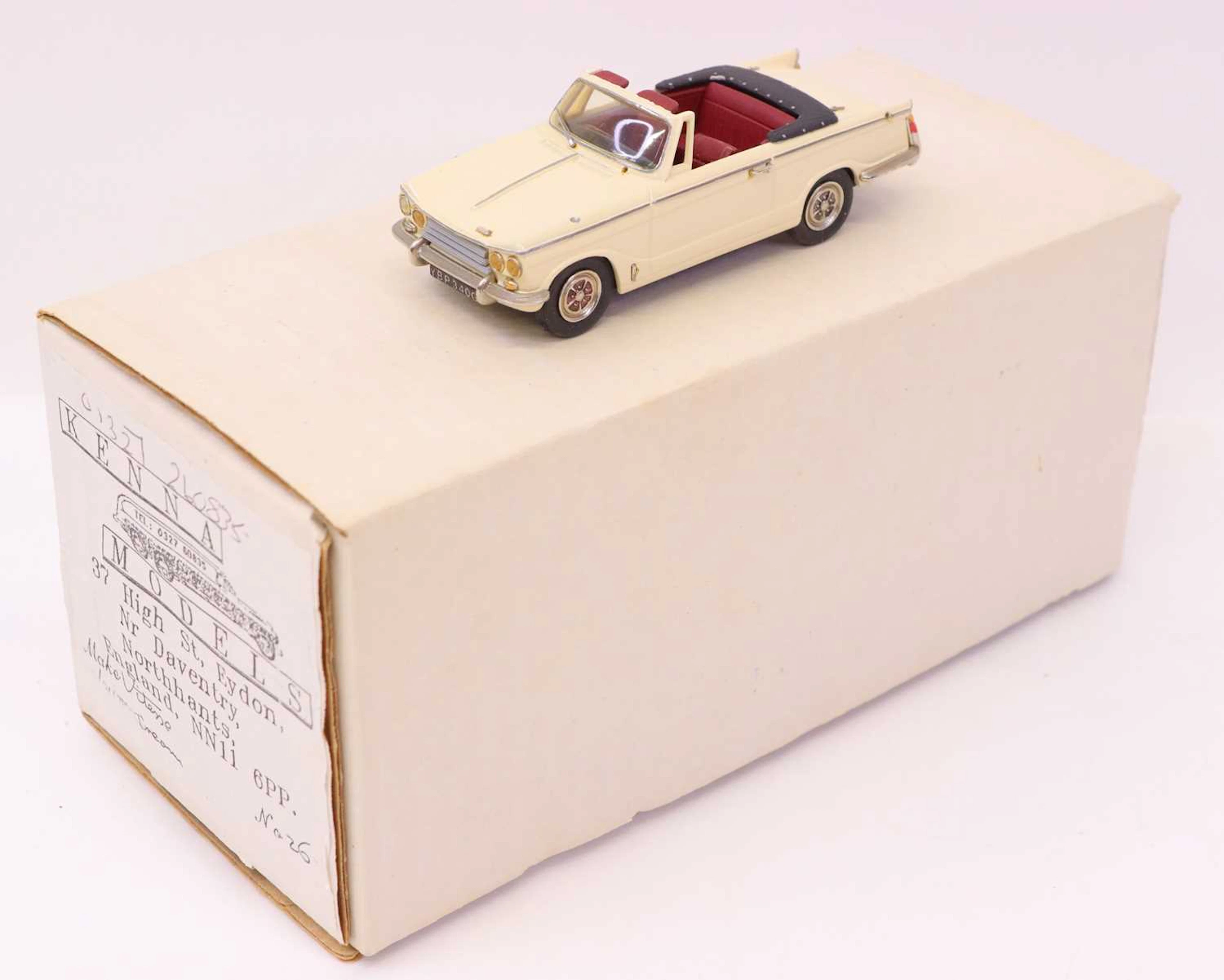 Lot 496 - A Kenna Models No. 26 white metal hand-built