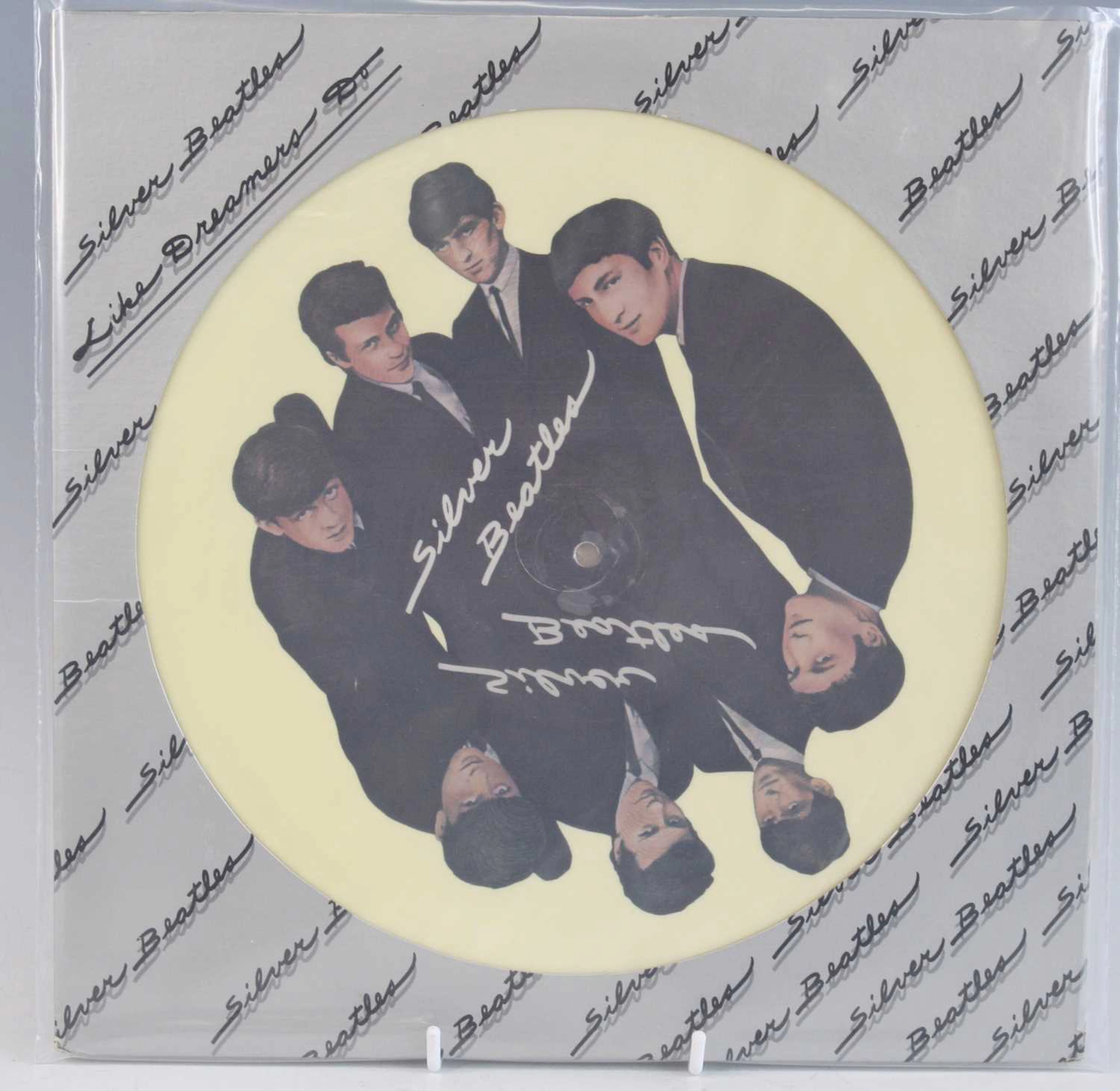 Lot 1221 - The Beatles - Silver Beatles picture disc