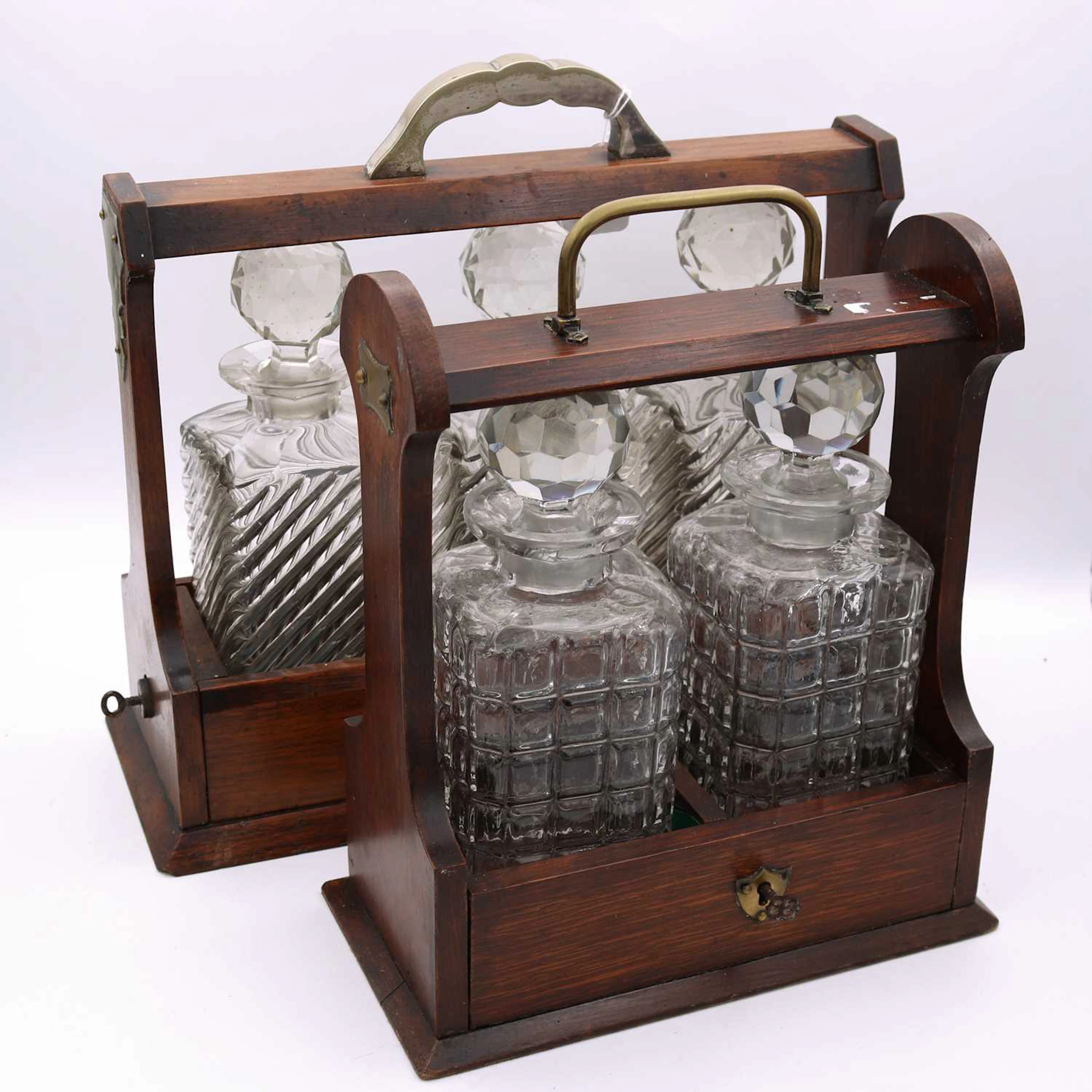Lot 27 - An early 20th century metal mounted oak