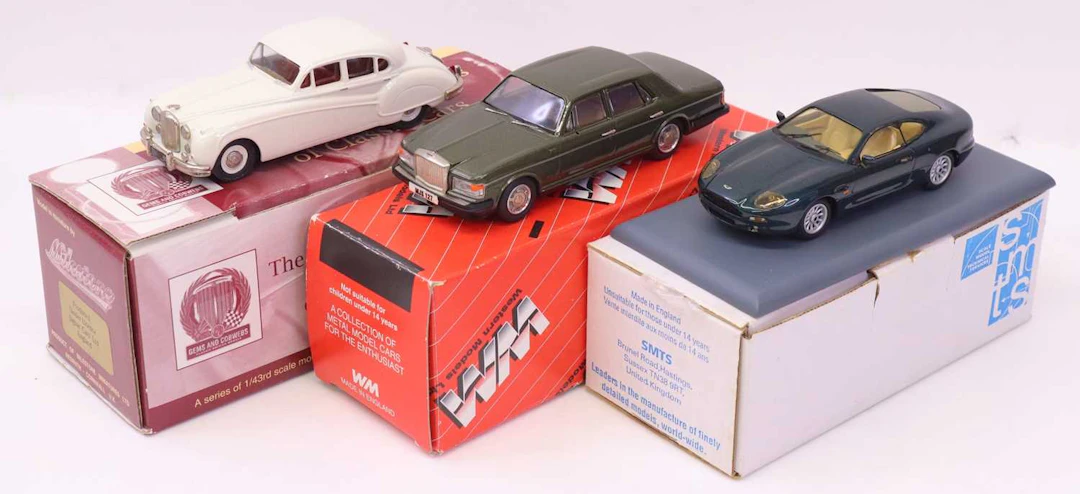 Lot 494 - A collection of 1/43 scale white metal and