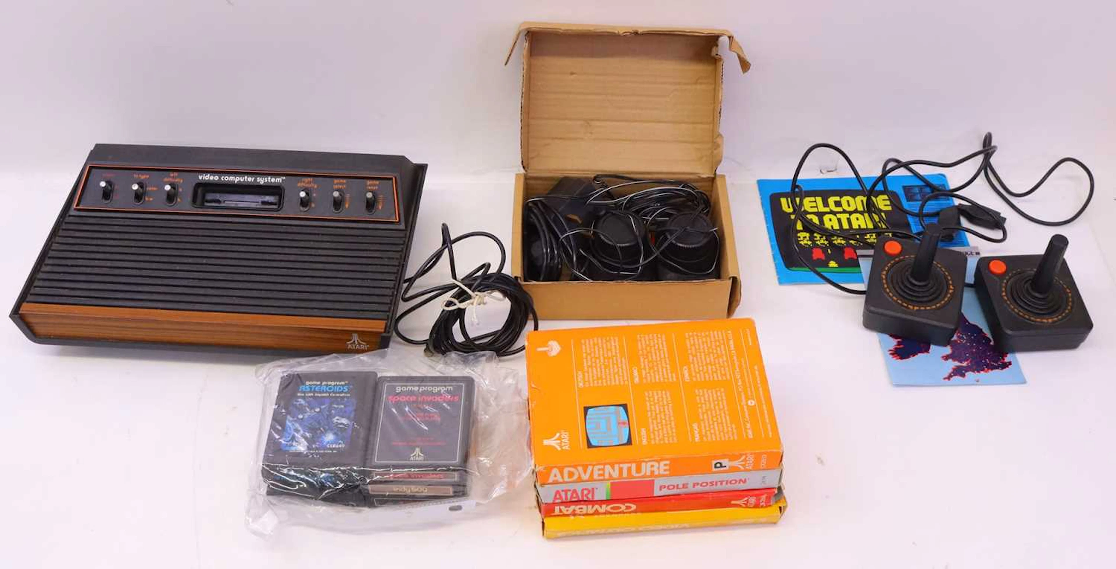 Lot 290 - An Atari video computer system, joysticks
