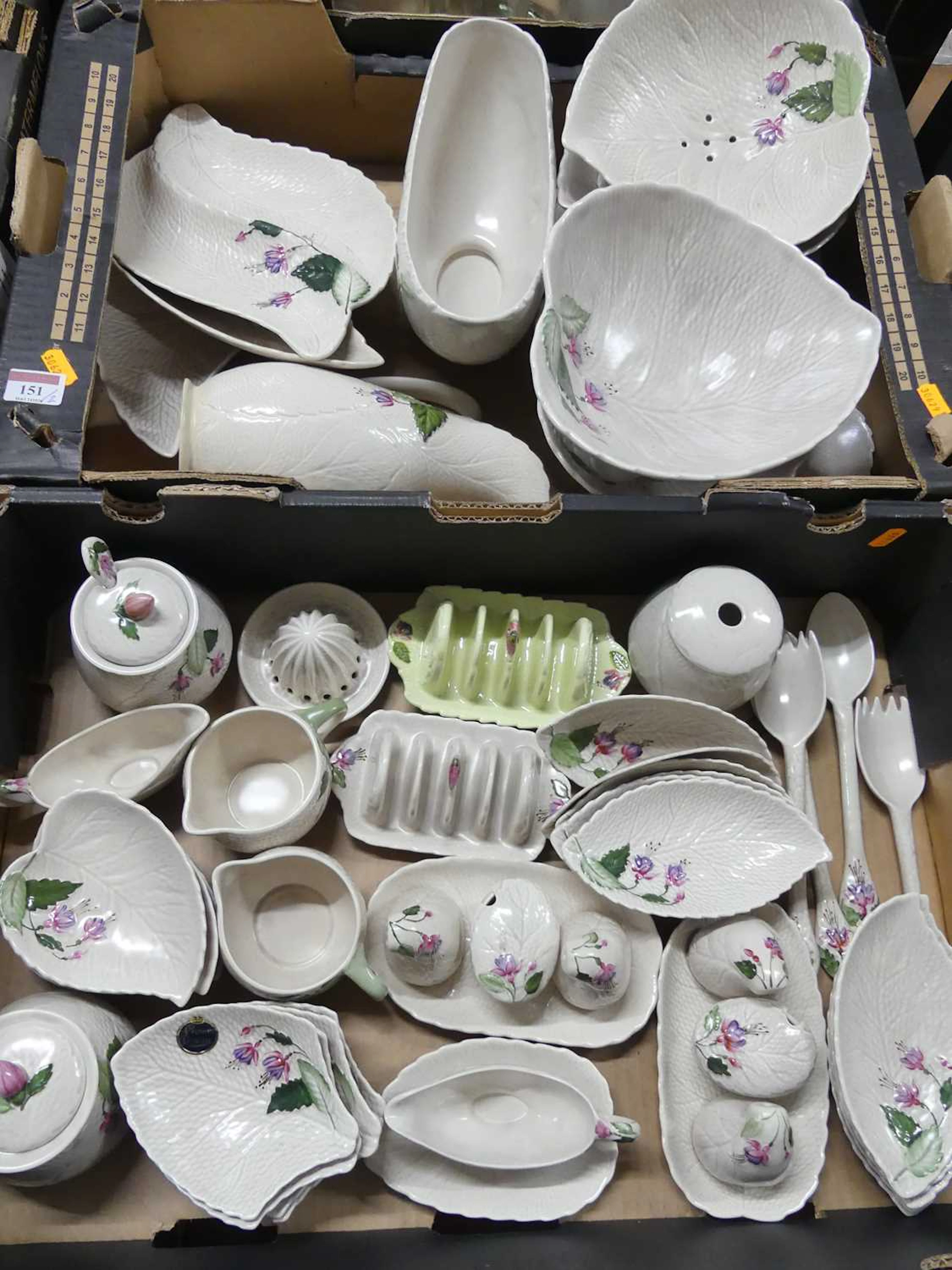 Lot 151 - A collection of Crown Devon moulded pottery