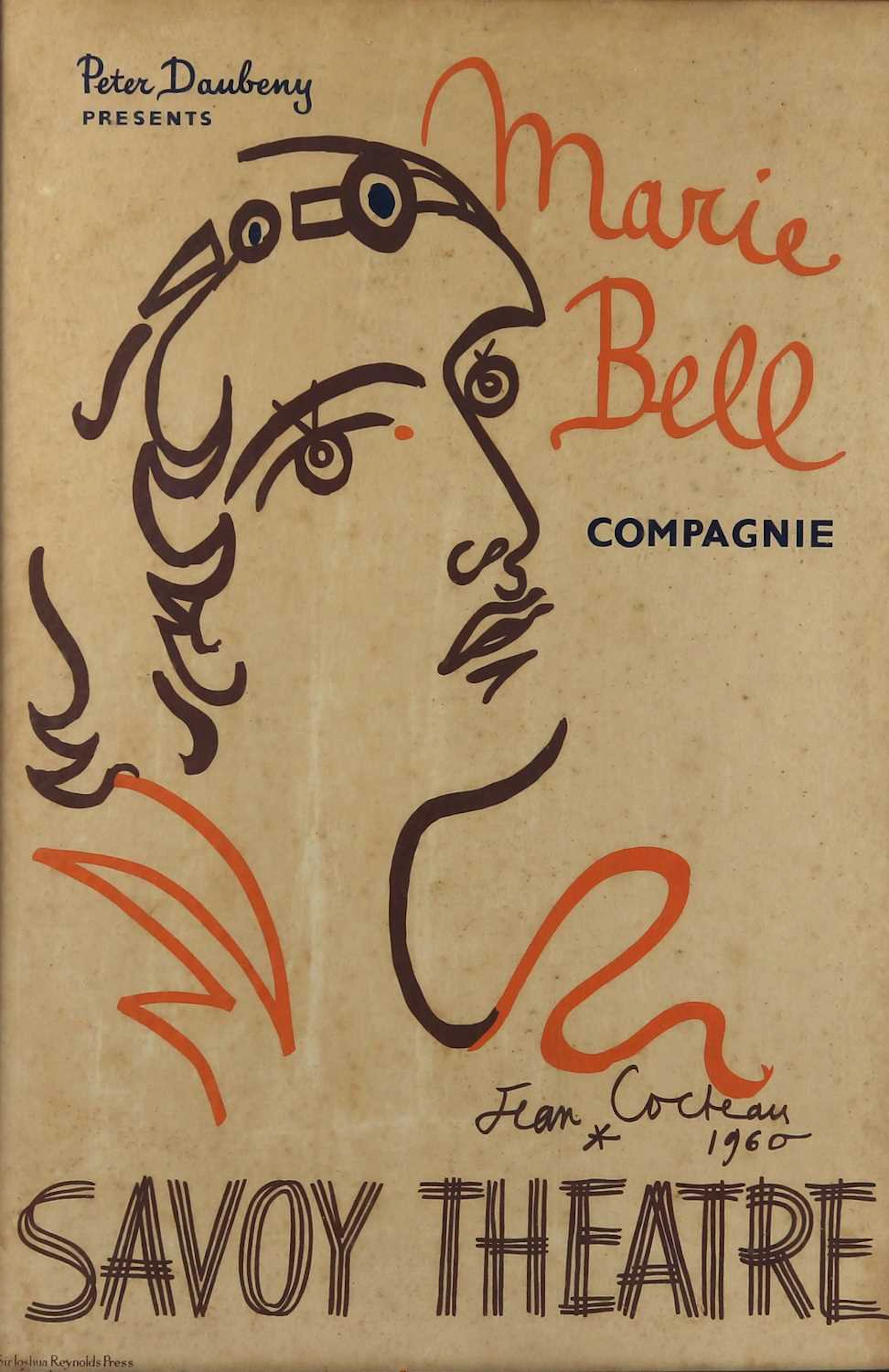 Lot 75 - Jean Cocteau (French, 1889-1963) - Marie Bell