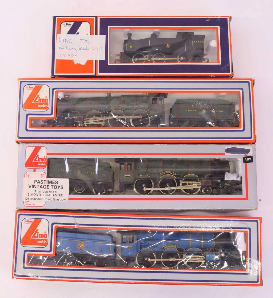 Lot 498 - Four Lima 00 gauge locos to include a King
