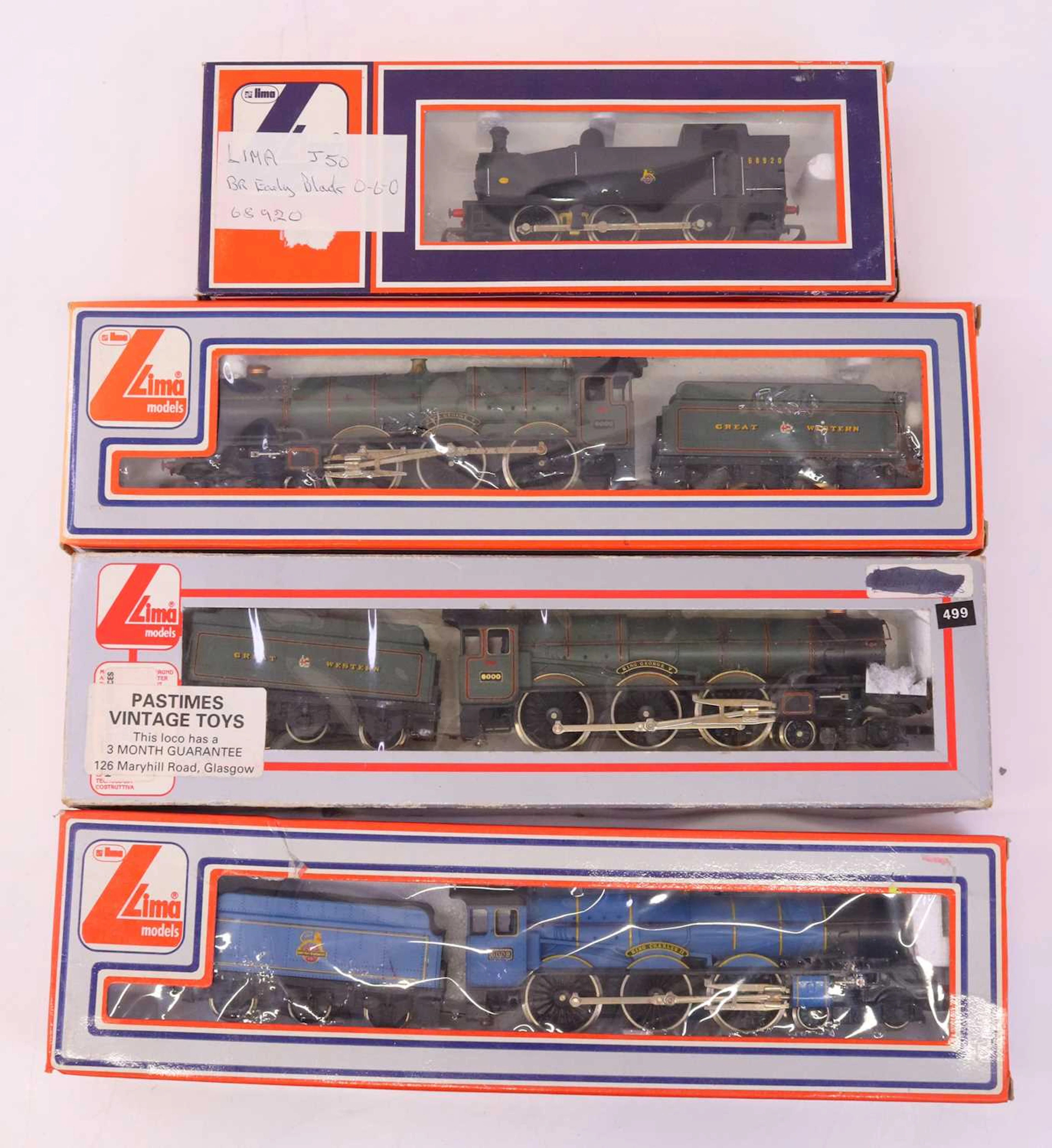 Lot 498 - Four Lima 00 gauge locos to include a King