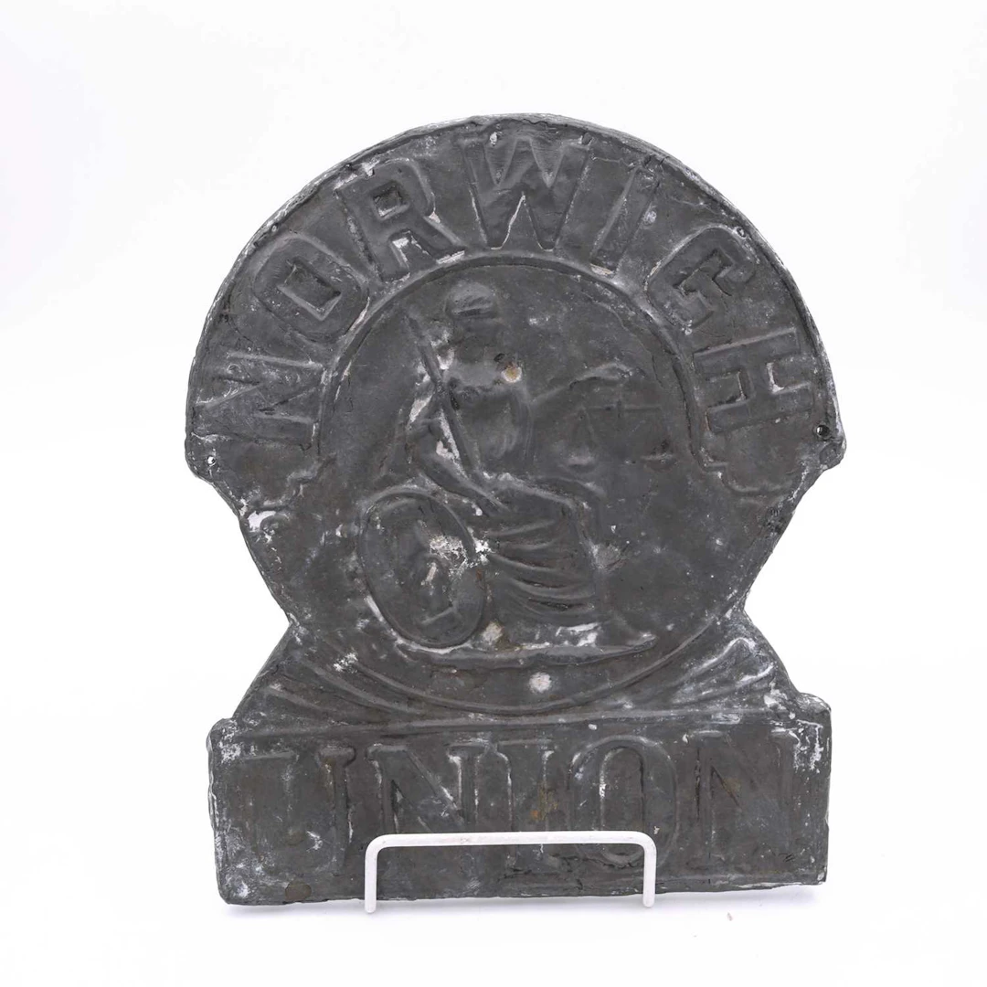 Lot 13 - A reproduction cast lead Norwich Union