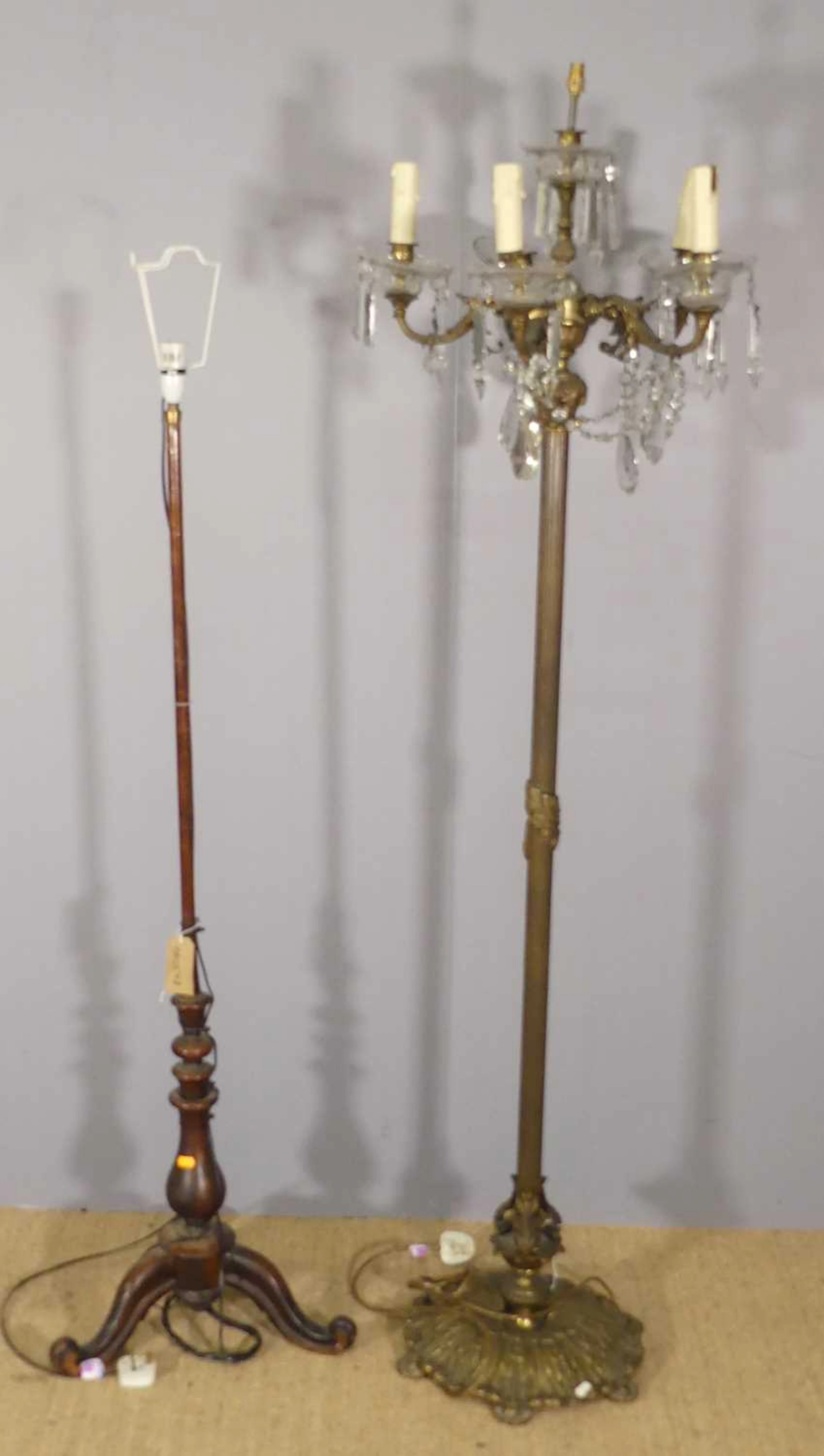 Lot 678 - A heavy cast gilt brass freestanding
