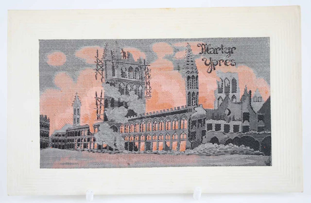 Lot 1147 - A woven silk postcard depicting Martyr