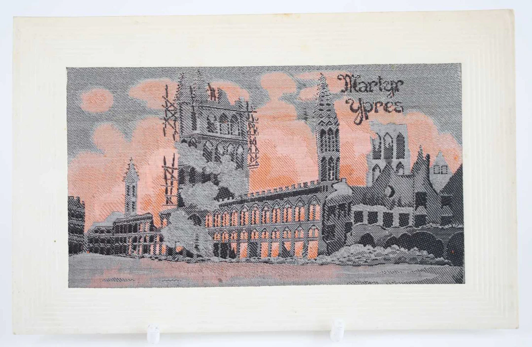 Lot 1147 - A woven silk postcard depicting Martyr