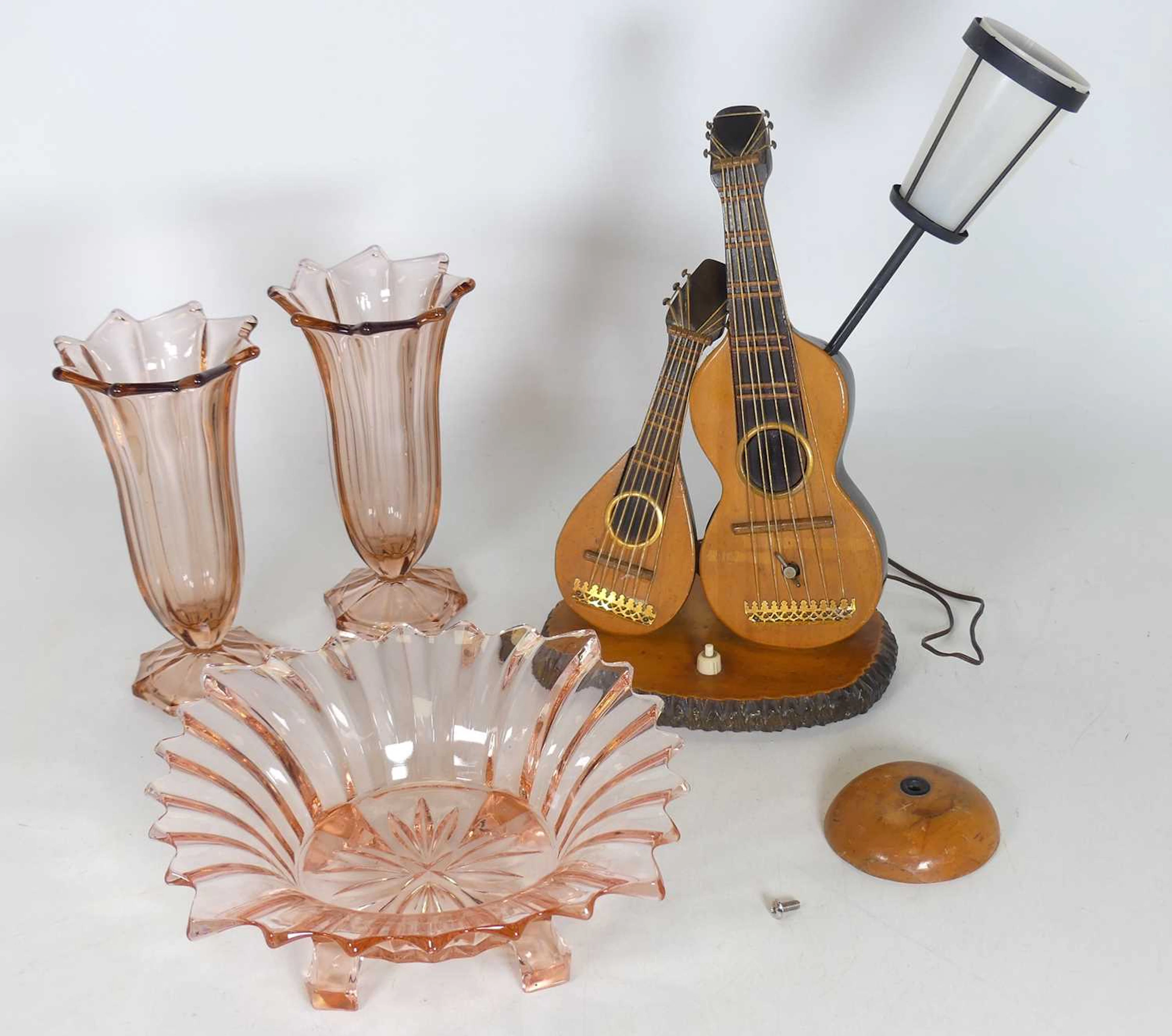 Lot 725 - A novelty wooden table lamp in the form of a