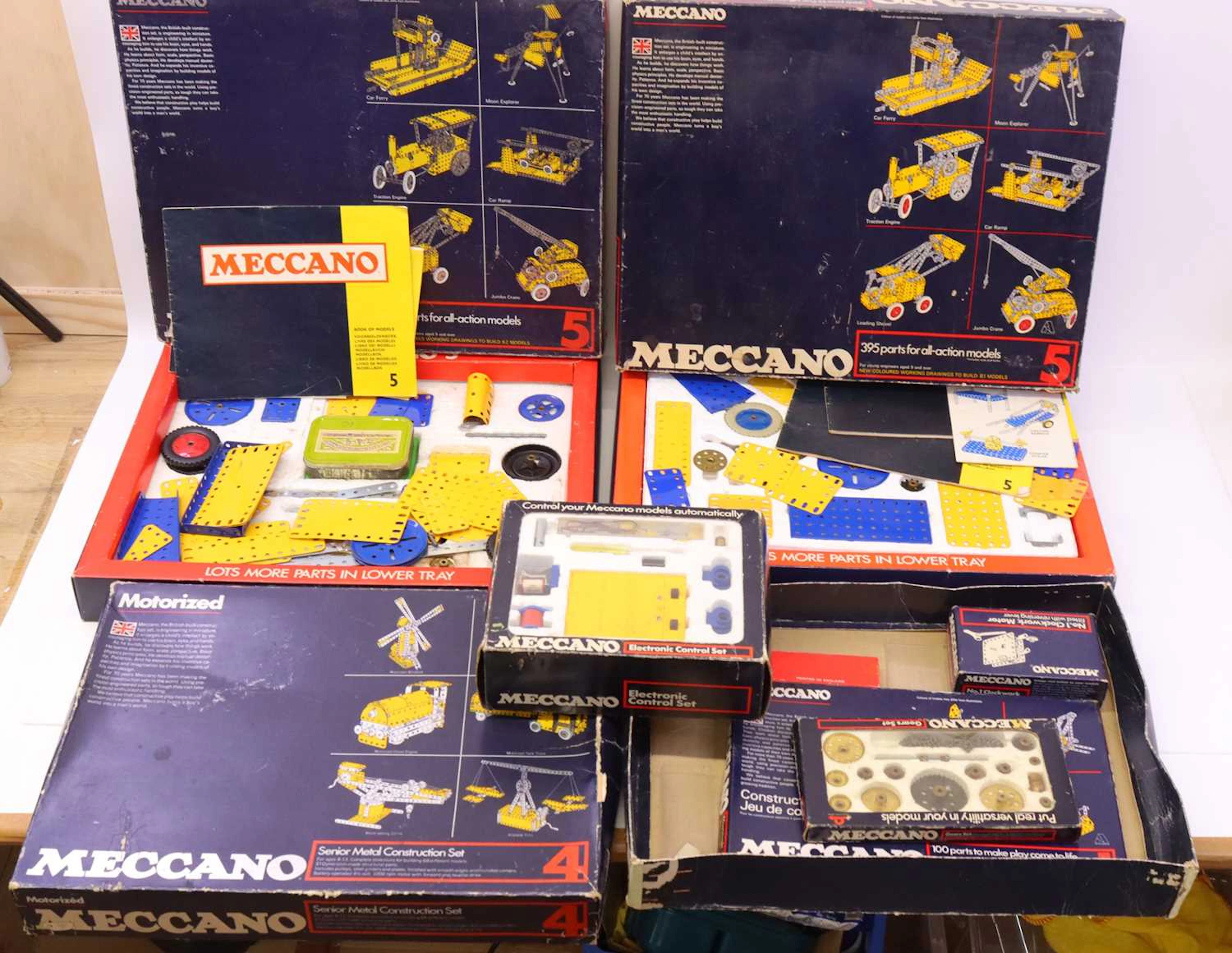 Lot 82 - Group of late release 1970s/1980s Meccano