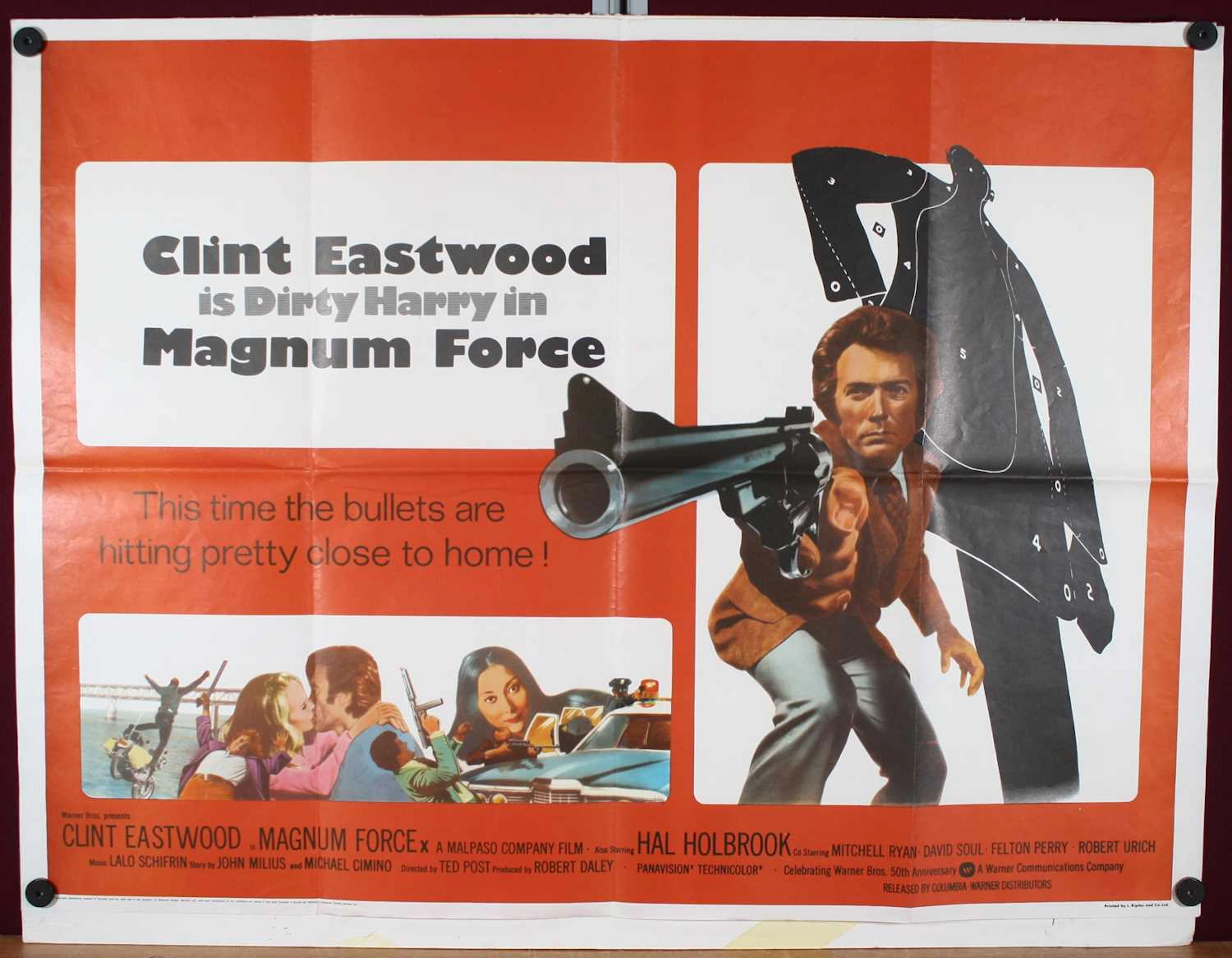 Magnum Force, 1973 UK quad film poster, starring Clint