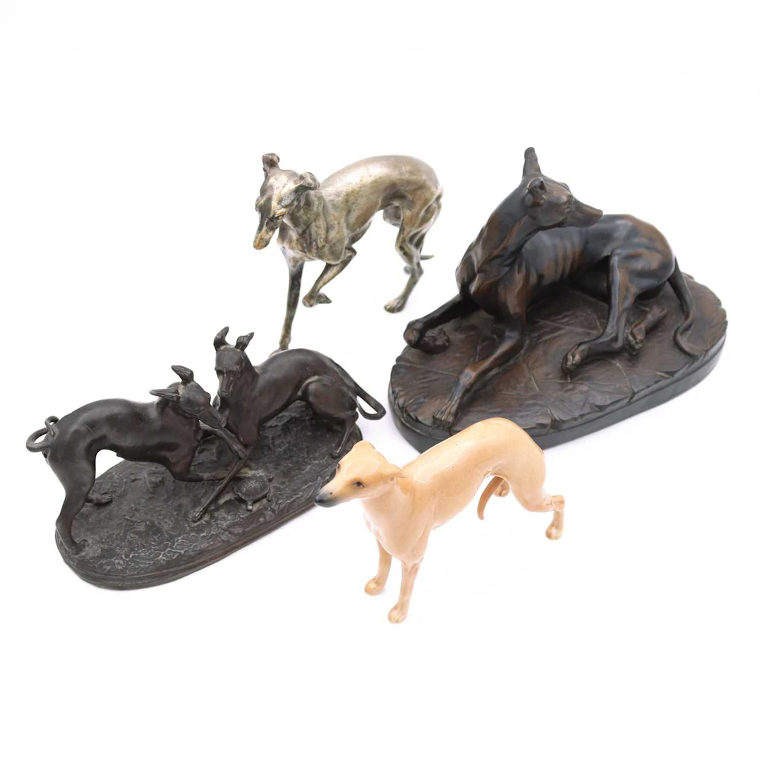 Lot 12 - An early 20th century spelter figure group of