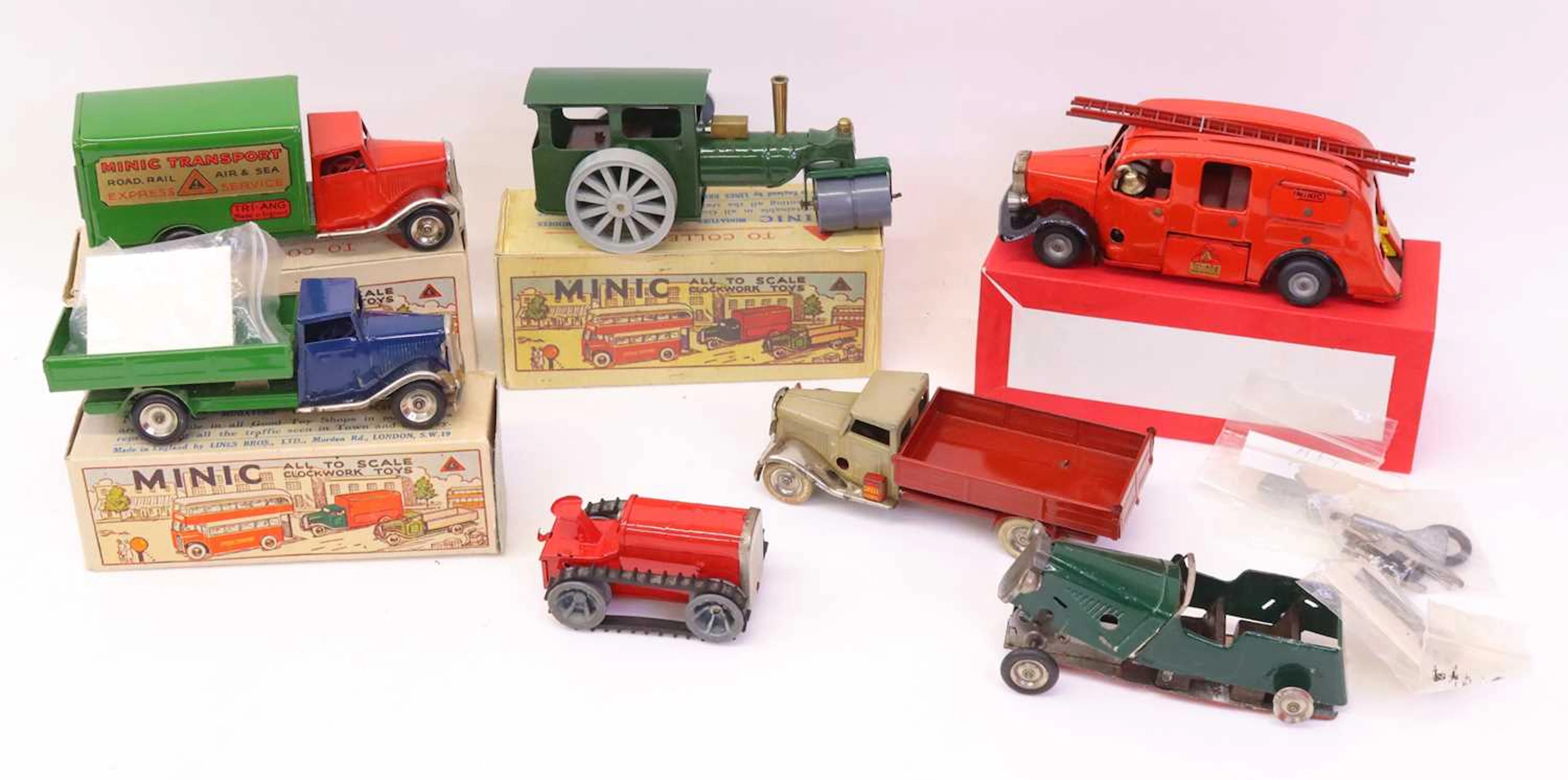 Lot 245 - Triang Minic Tinplate clockwork small group
