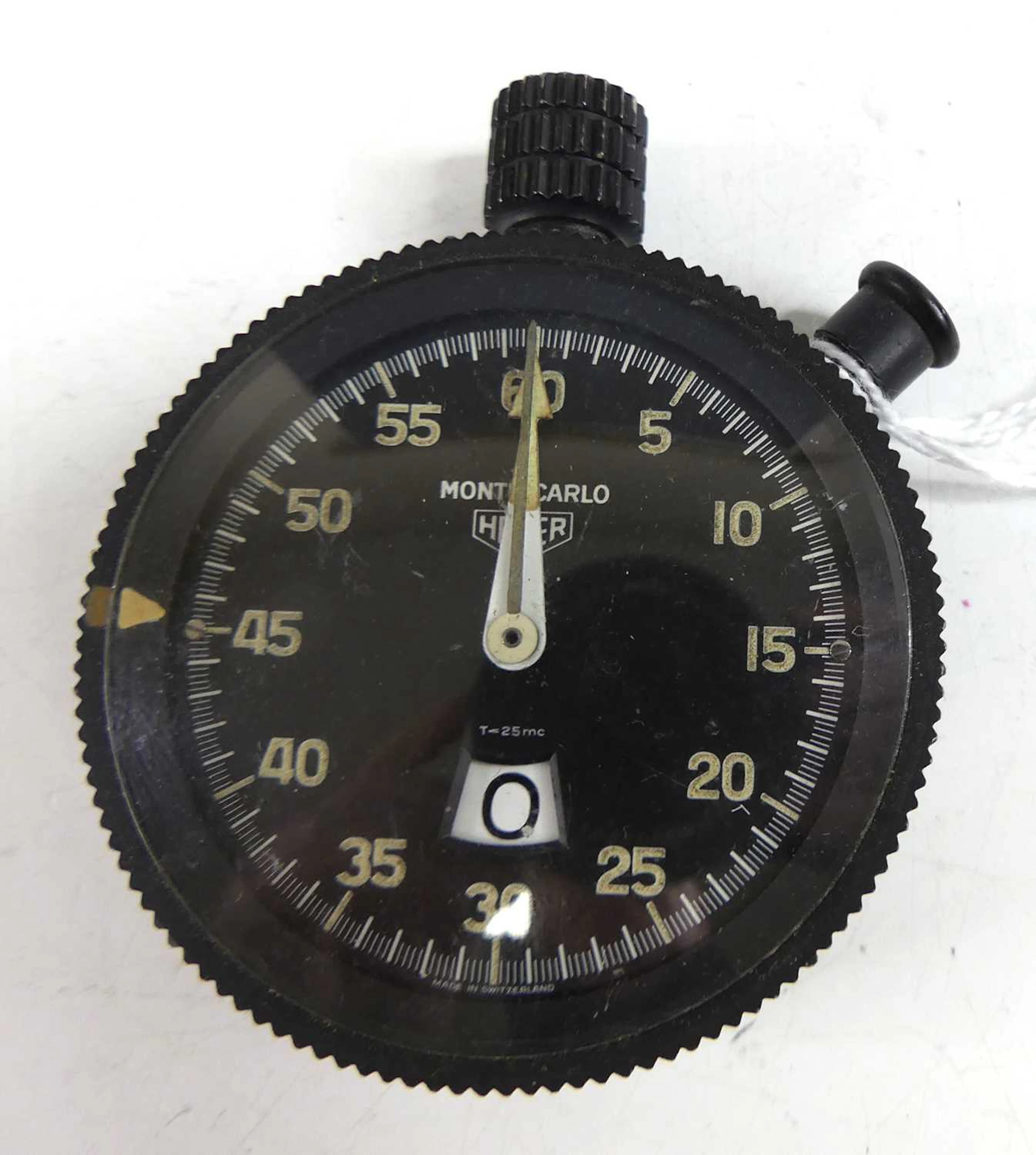 Lot 2530 - A Heuer Monte-Carlo dashboard timer, having