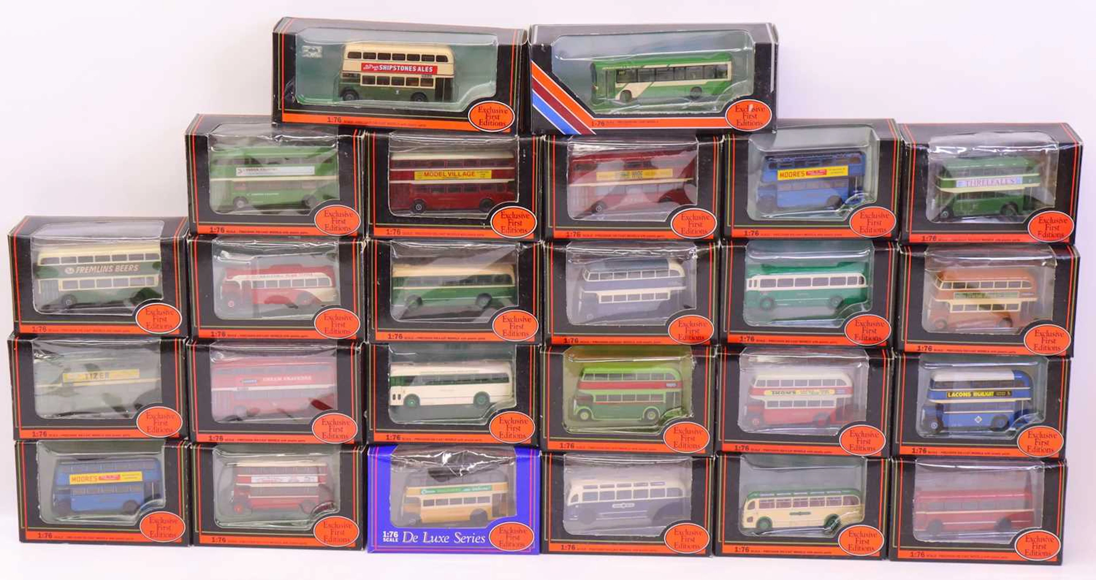 Lot 244 - 25 boxed EFE 1/76th scale public transport
