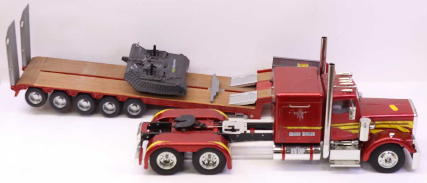 Lot 1 - Tamiya 1/14 scale Radio controlled kit built