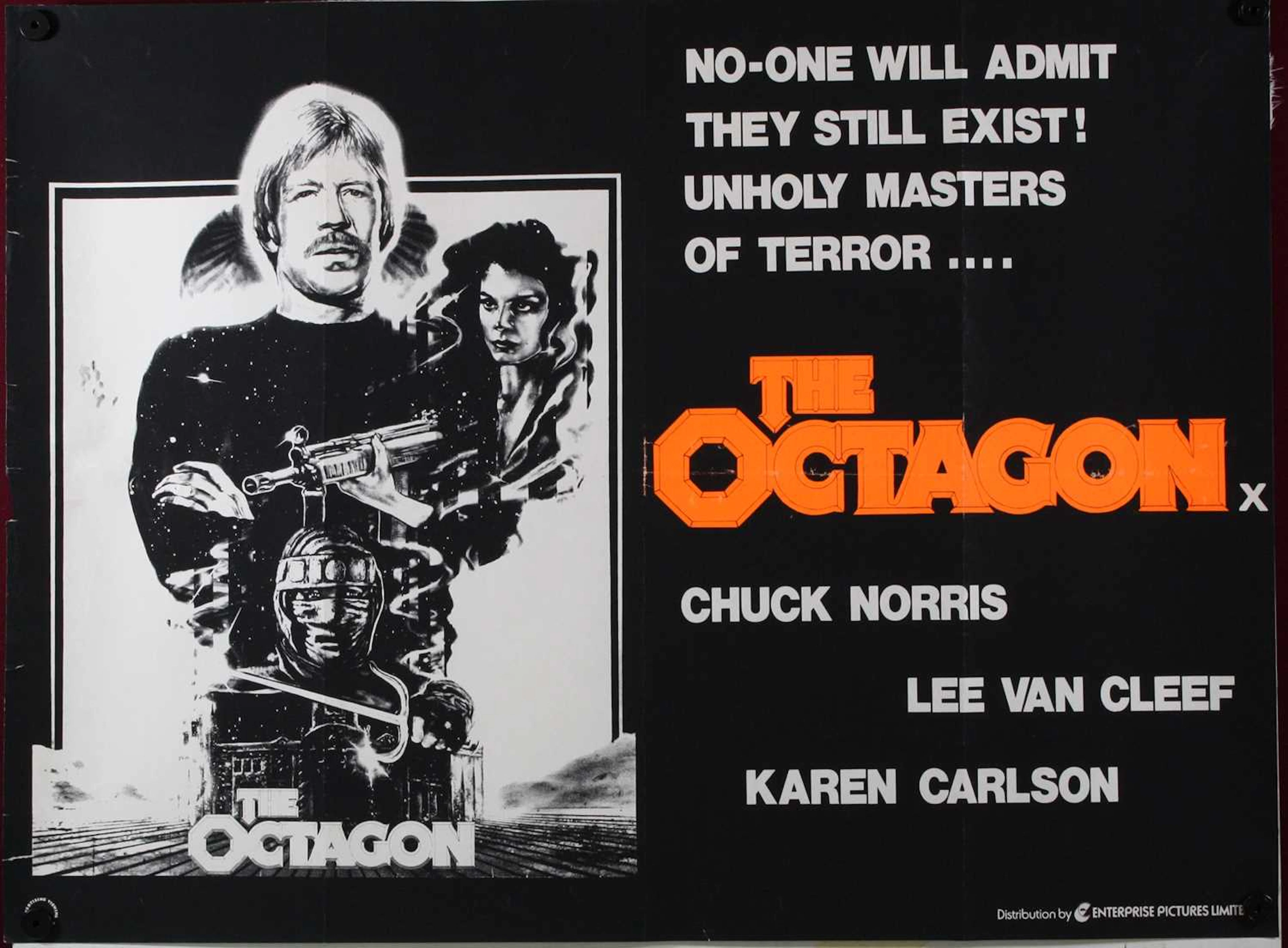 Lot 1020 - The Octagon, 1980, UK quad poster, starring