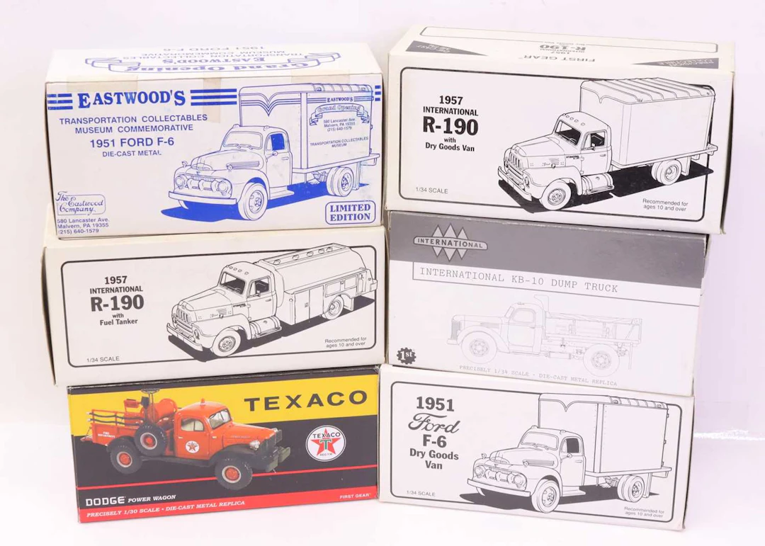 Lot 381 - Six First Gear 1/30 scale diecast lorries to