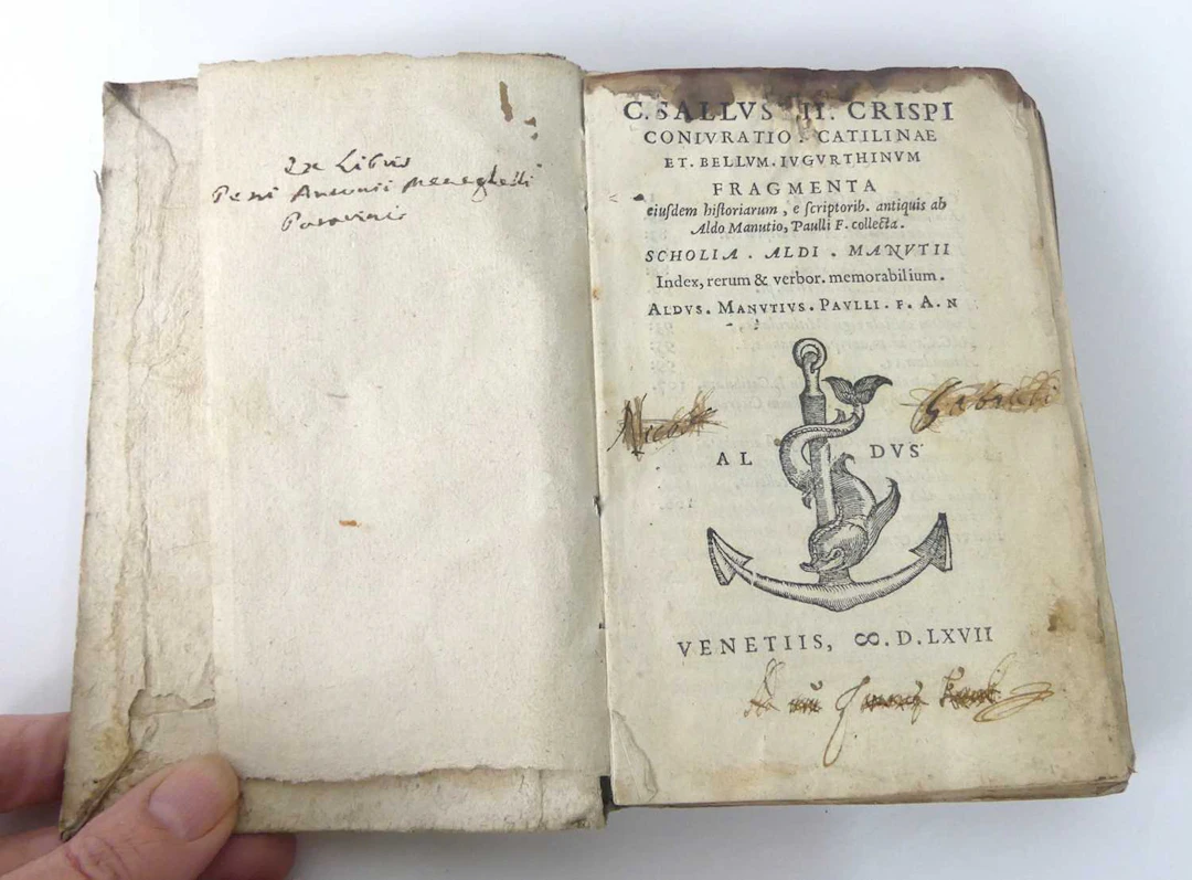 Lot 106 - An Aldine Press volume - C. Sallustii Crispi