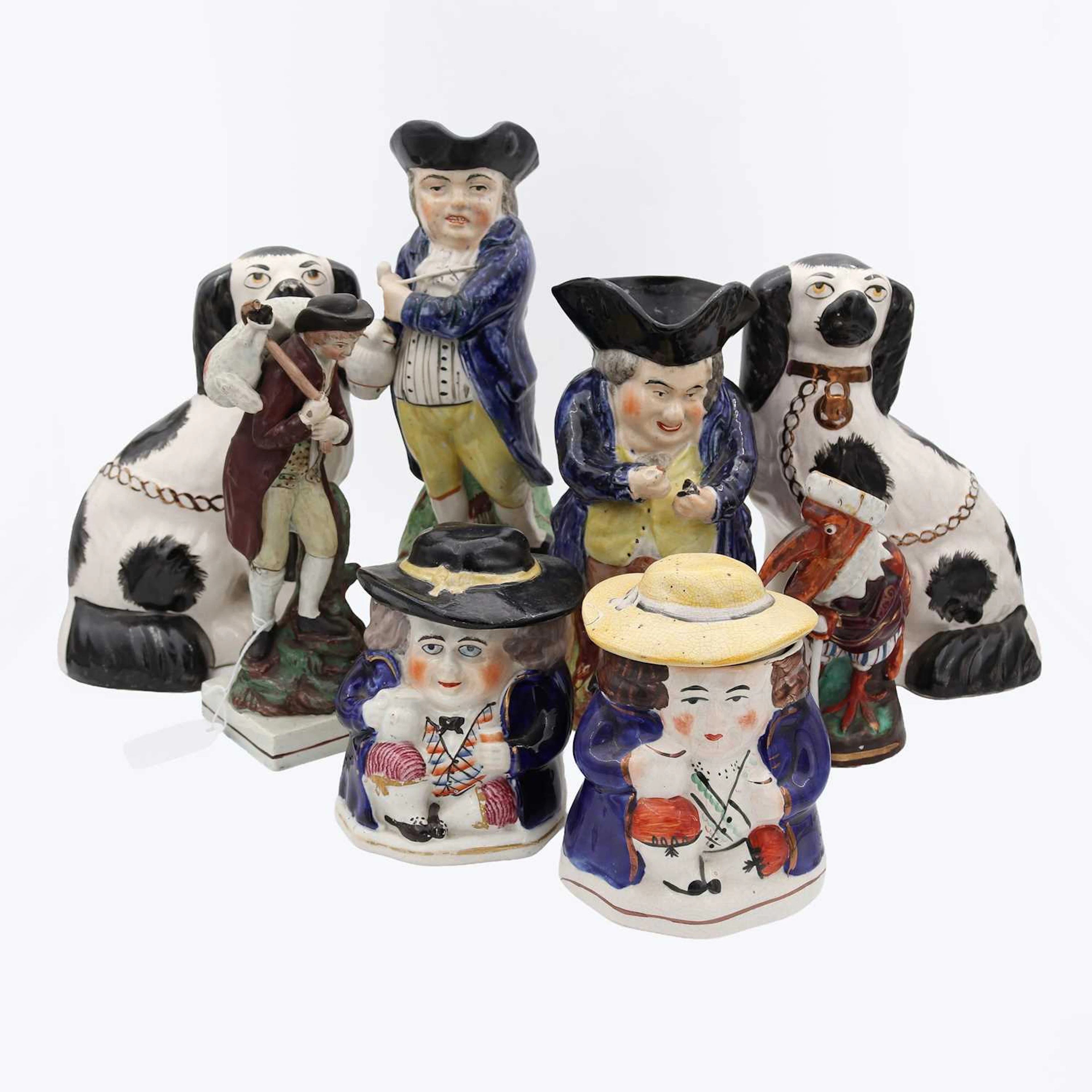 Lot 107 - A 19th century pearlware figure of a