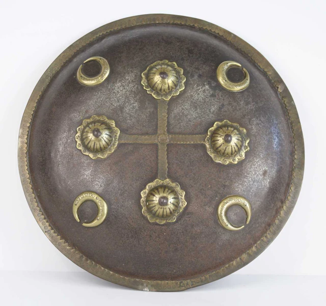 Lot 1273 - A 19th century Indo-Persian steel dhal, of