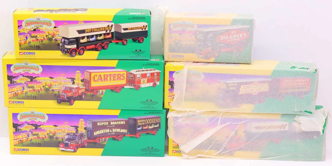 Lot 202 - A collection of six various boxed Corgi The