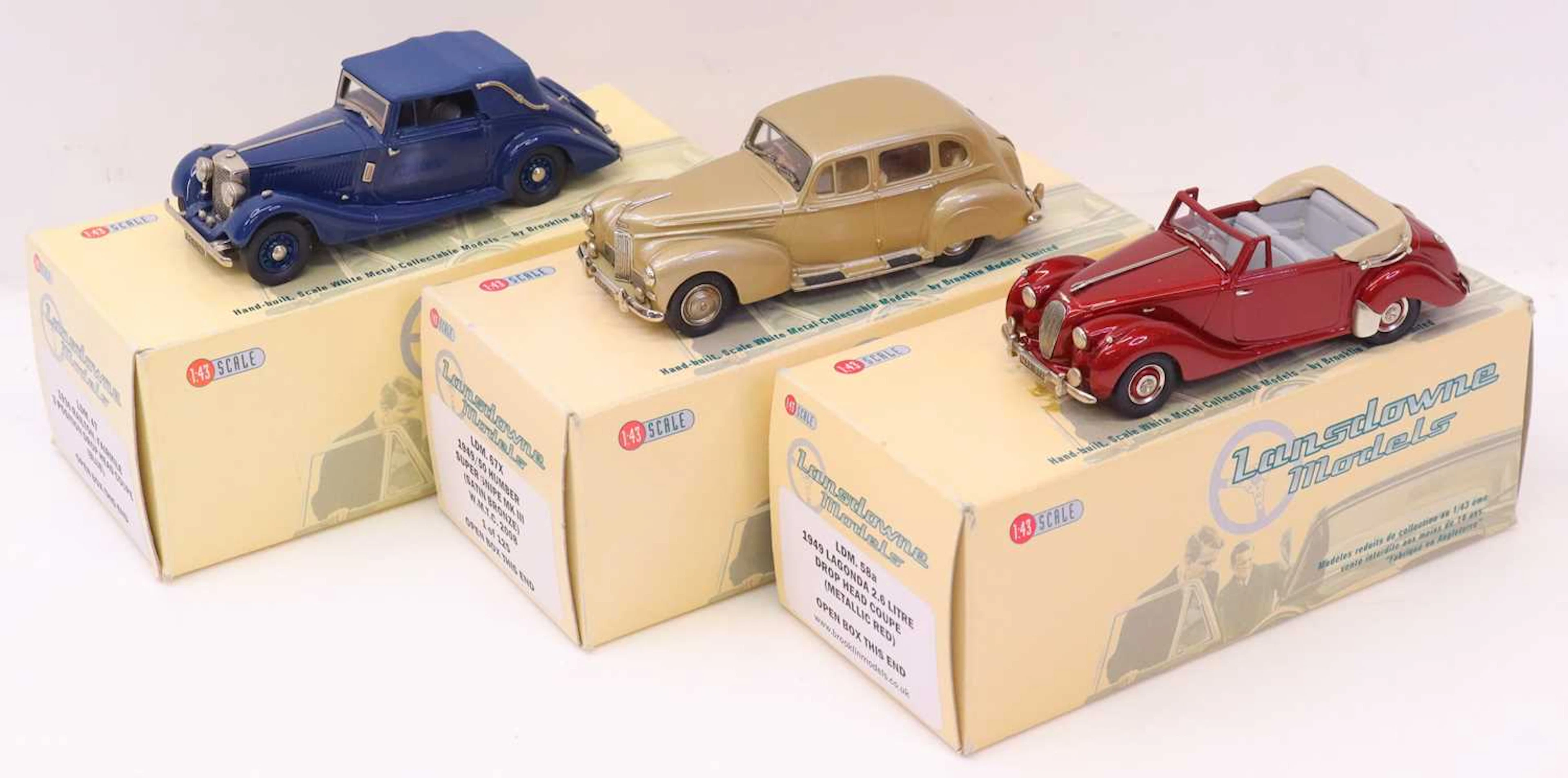Lot 481 - Lansdowne Models 1/43rd scale white metal