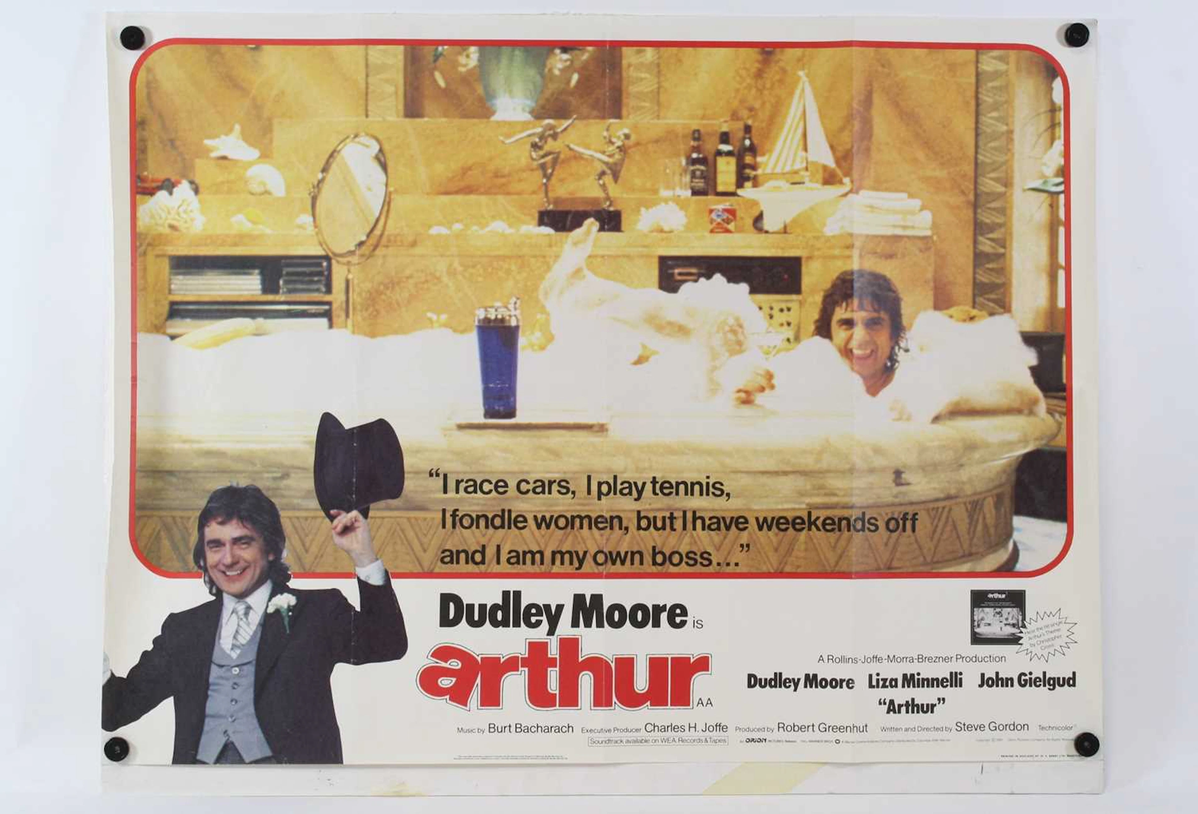 Arthur, 1981, UK quad film poster, starring Dudley