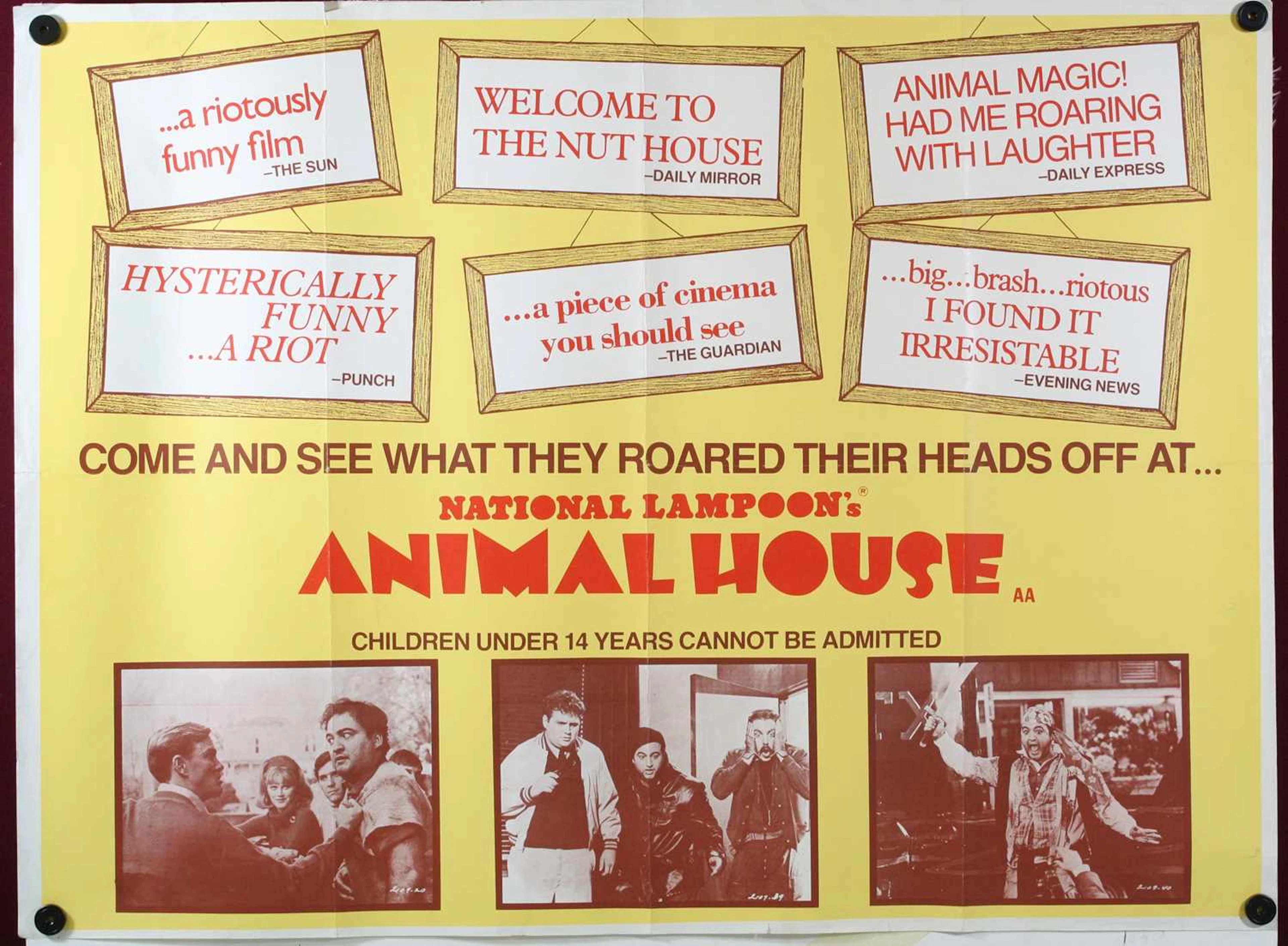 National Lampoons Animal House!, 1978, UK quad poster