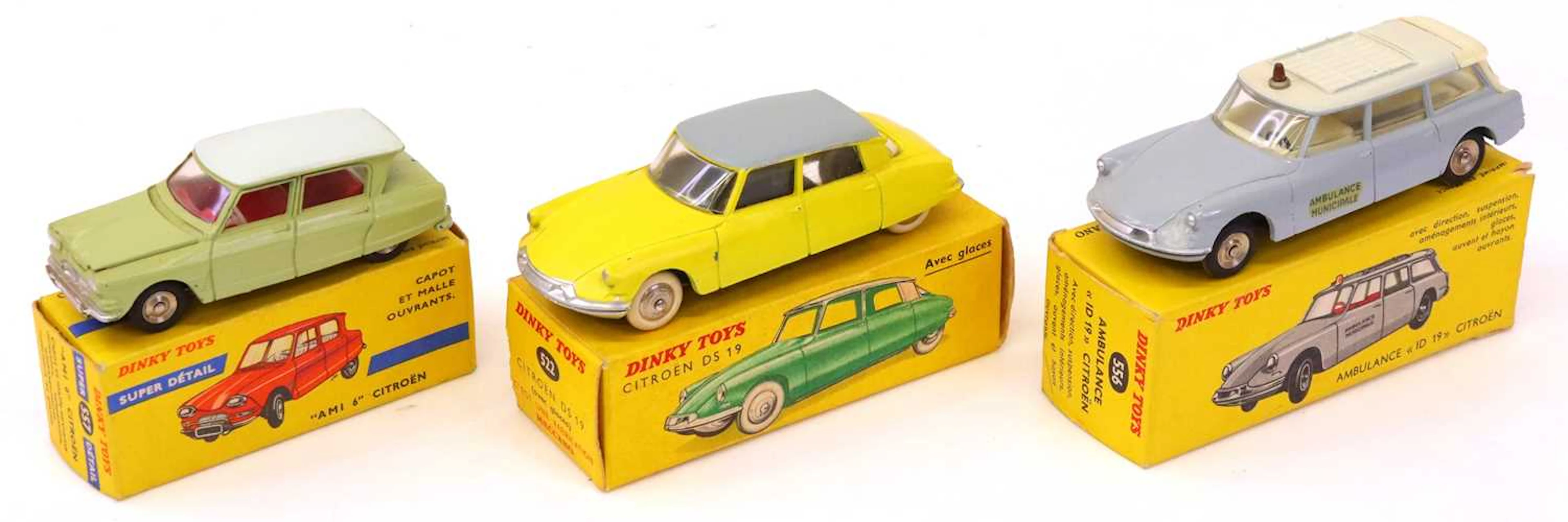 Lot 125 - Dinky Toys group of 3 French Diecasts to