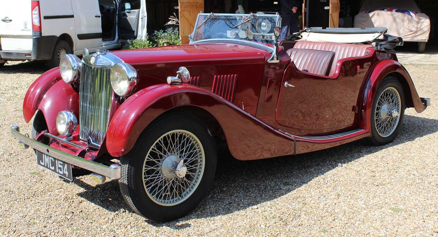A 1938 MG VA 4 seat Tourer, Reg No. JMC 154, in