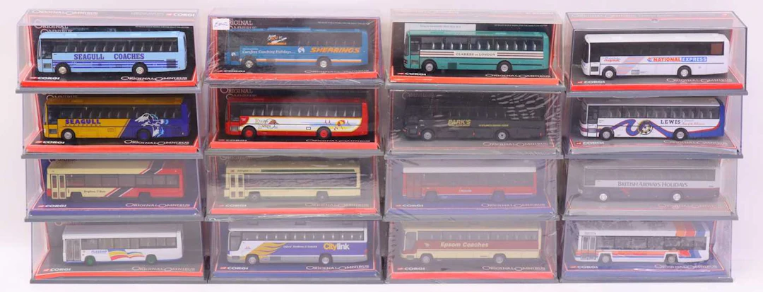 Lot 268 - 16 boxed Corgi Original Omnibus 1/76th scale