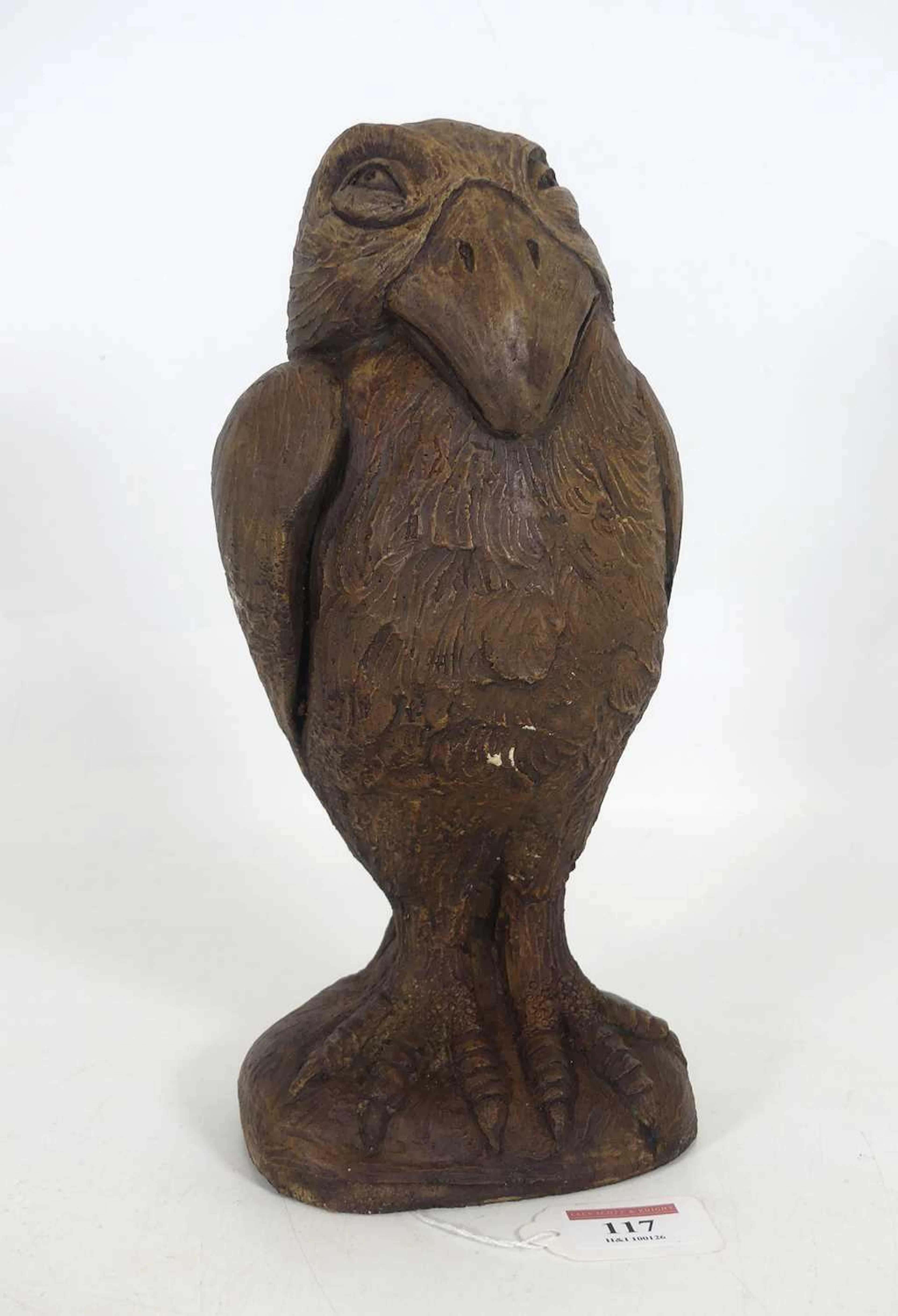 Lot 117 - A painted stoneware figure of a grotesque
