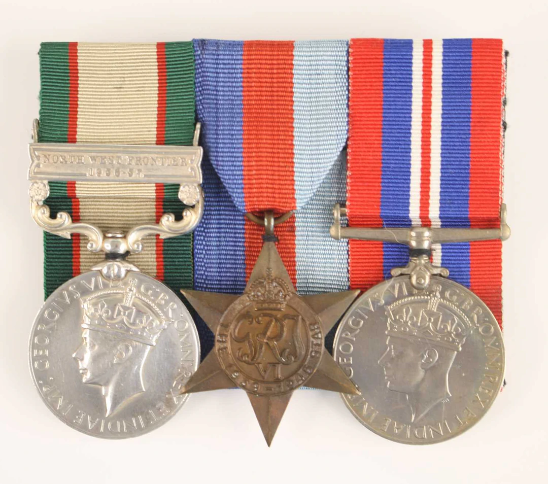 Lot 1266 - An Indian Army Casualty group of three