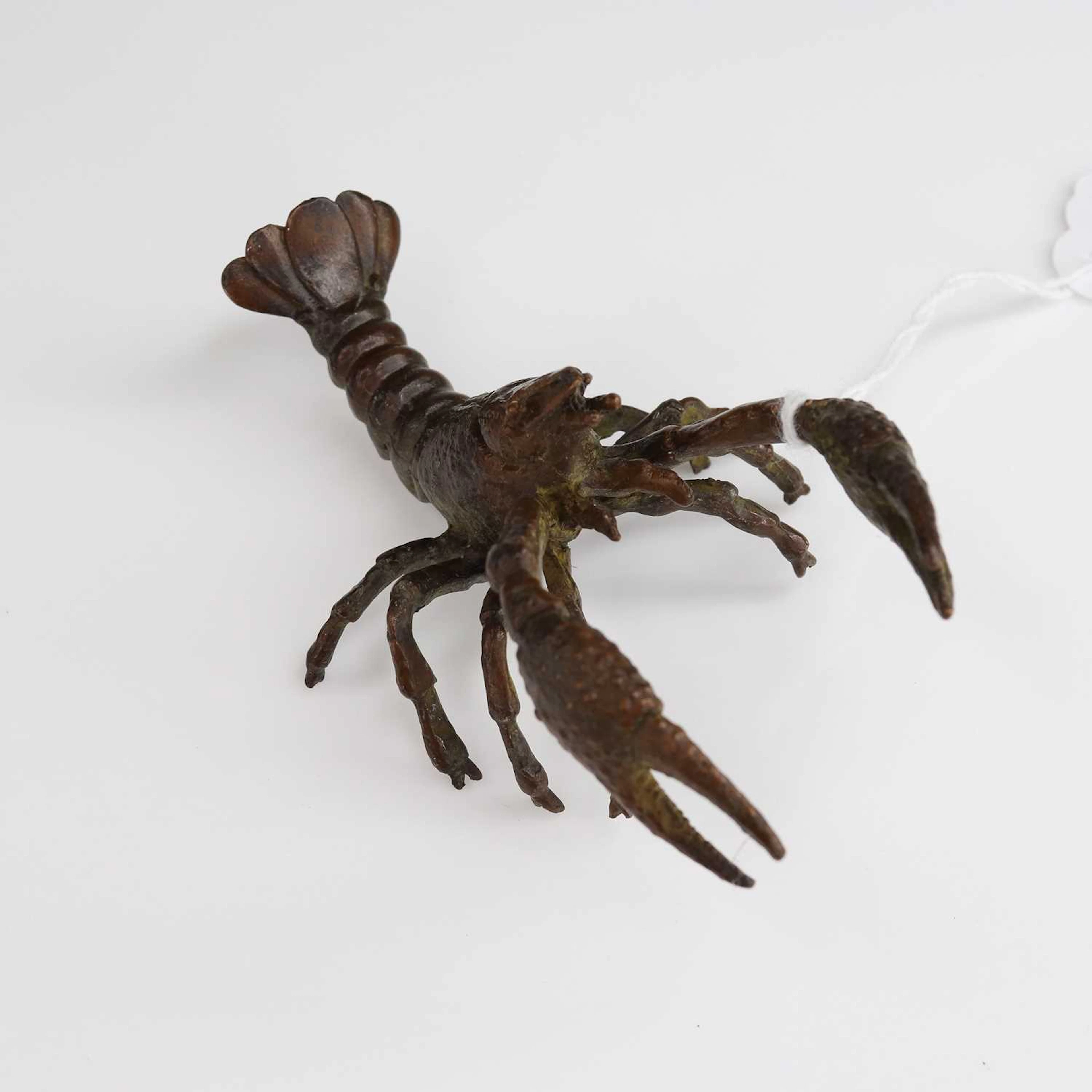 Lot 204 - A reproduction Japanese bronze lobster