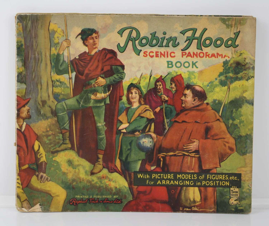Lot 13 - Robin Hood Scenic Panorama Book, Raphael Tuck