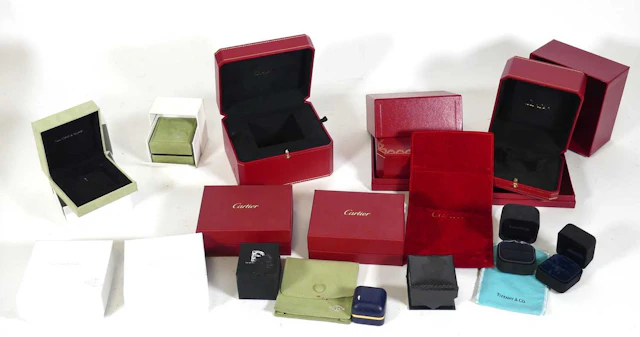 Lot 235 - A collection of Cartier boxes, to include a