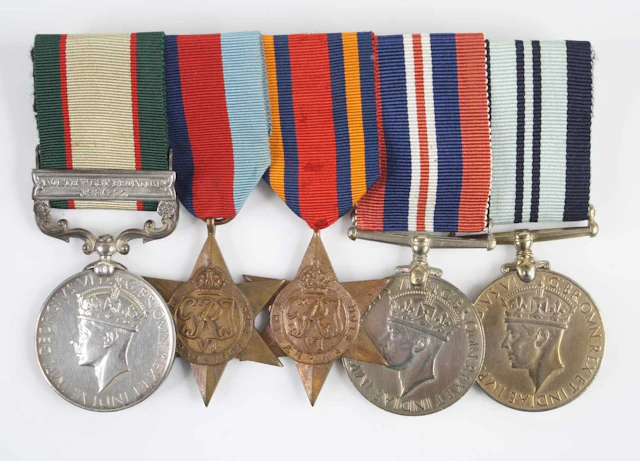 Lot 1219 - An Indian Army group of five medals to