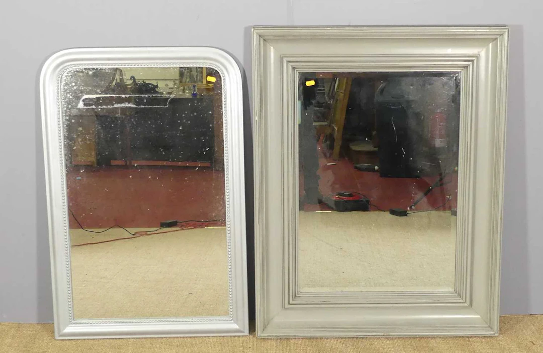 Lot 585 - Three various painted framed wall mirrors