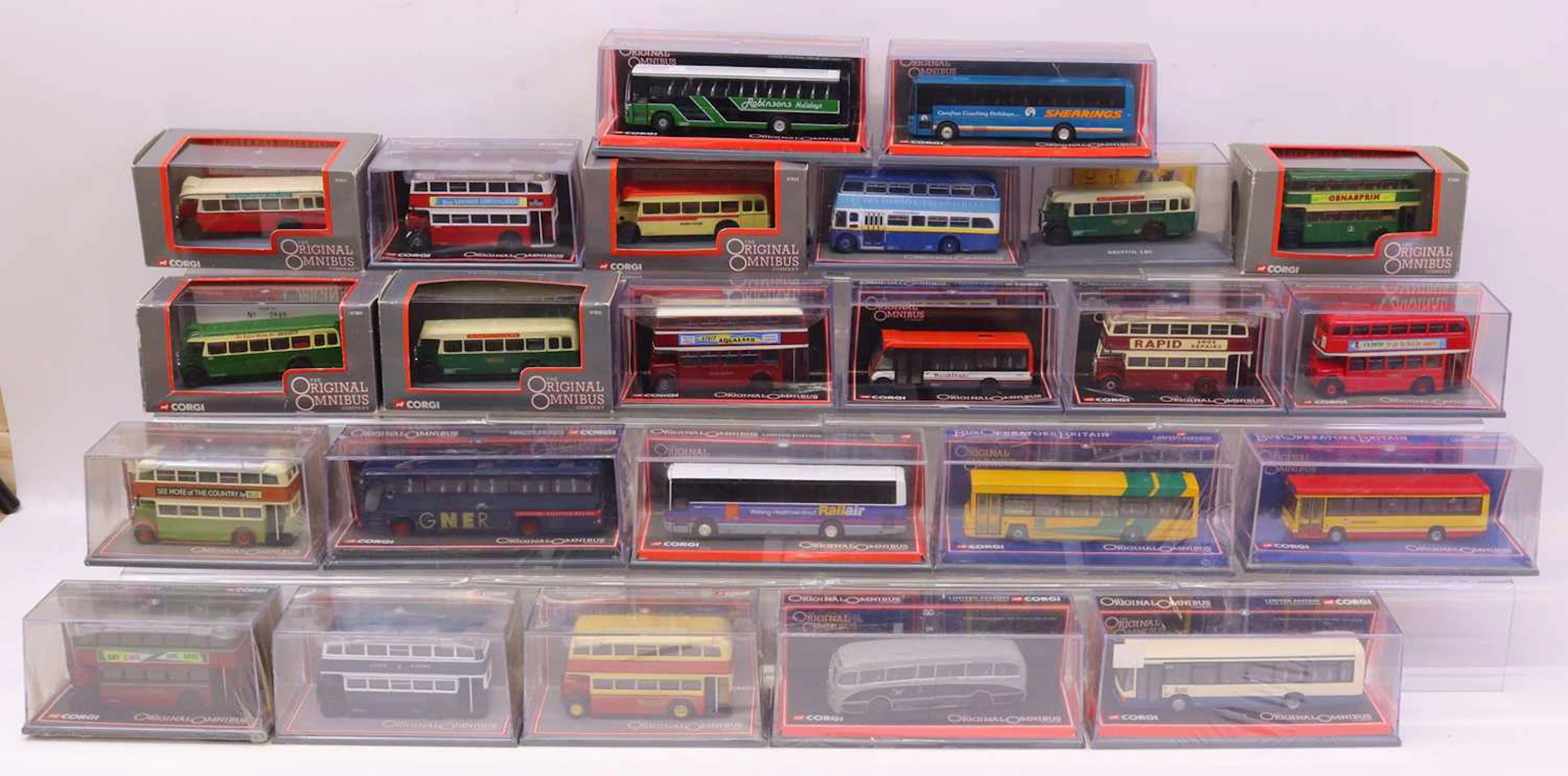 Lot 257 - 24 various Corgi Original Omnibus 1/76th