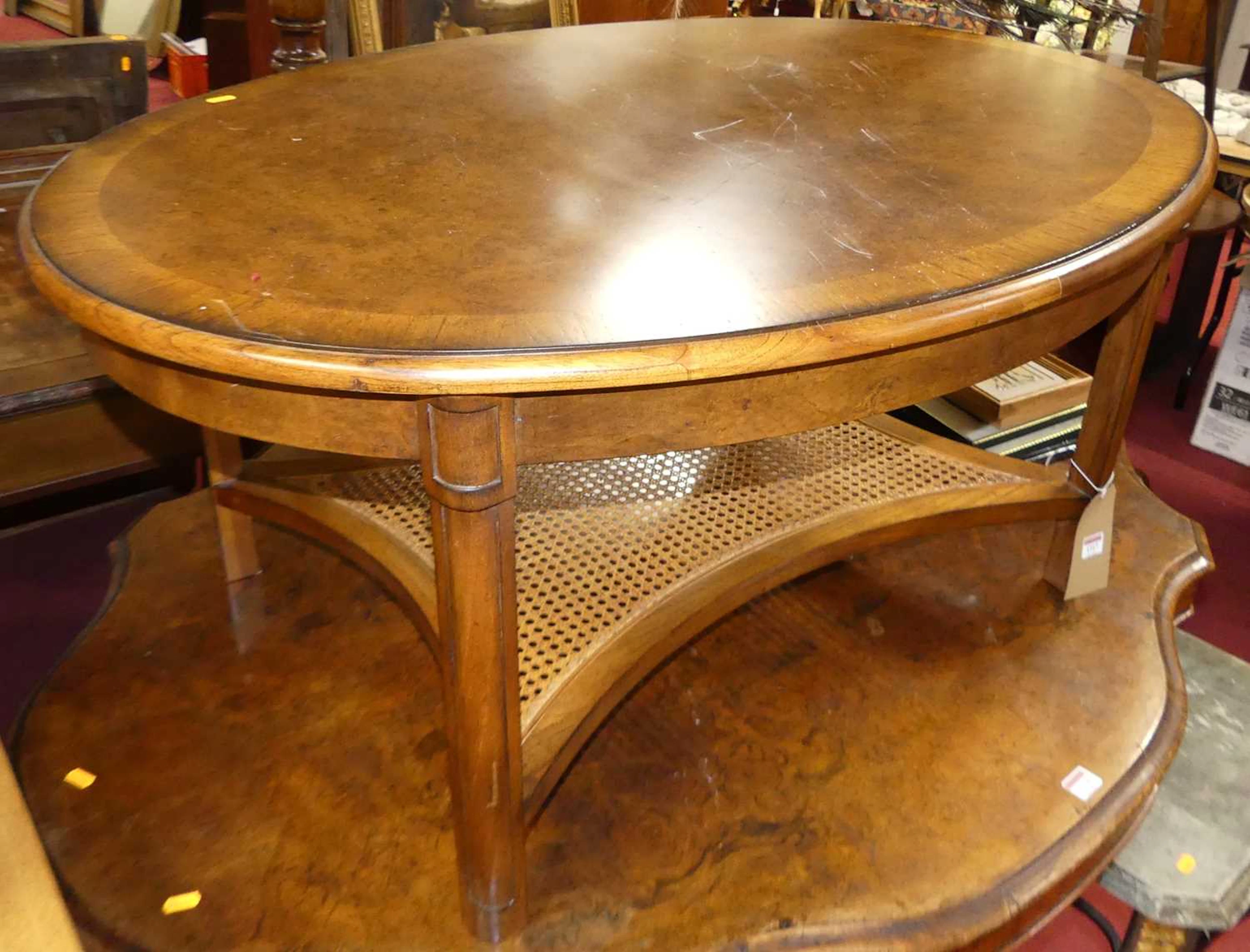 Lot 1317 - A contemporary burr walnut and crossbanded