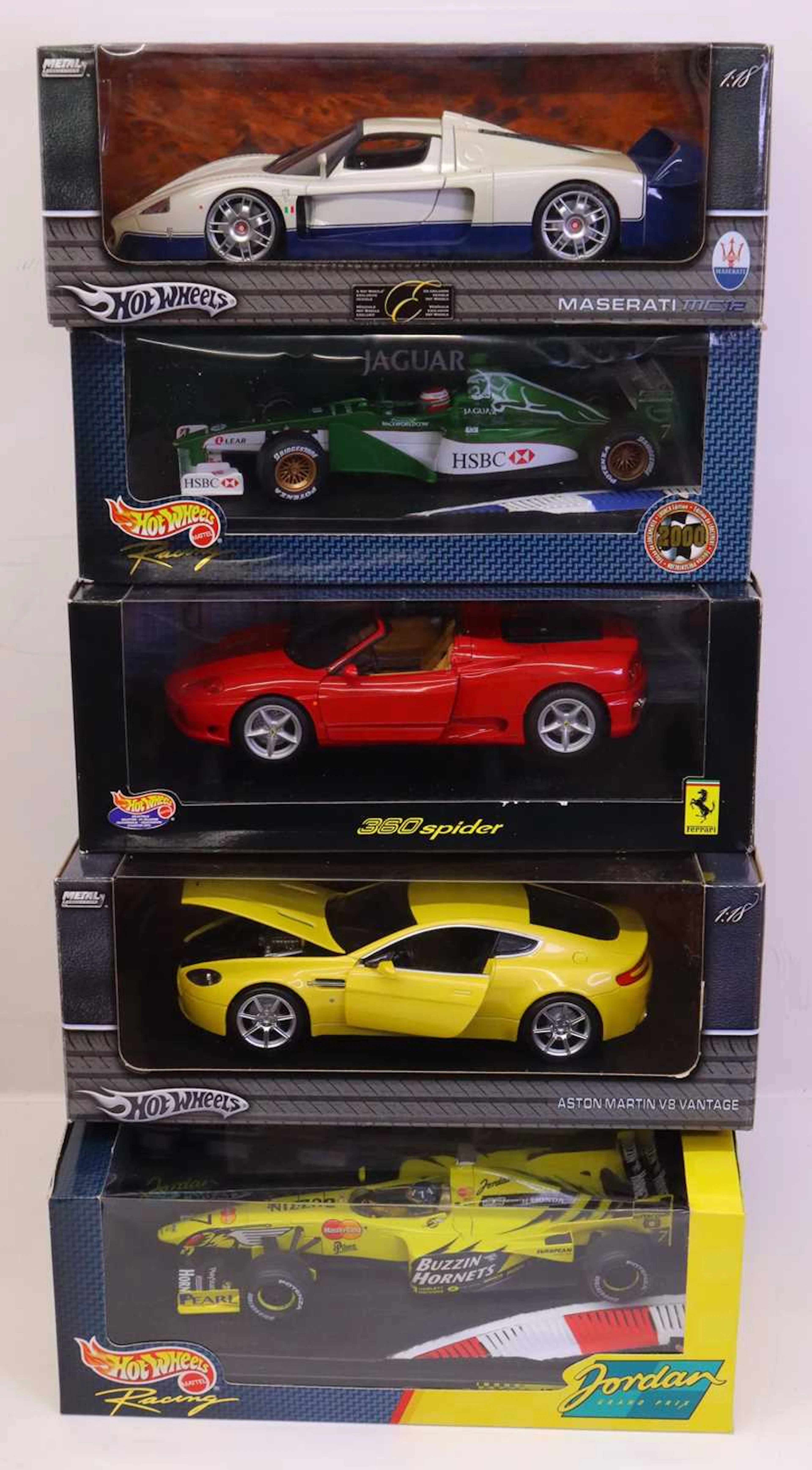 Lot 157 - Collection of 5 1/18th scale Hot Wheels