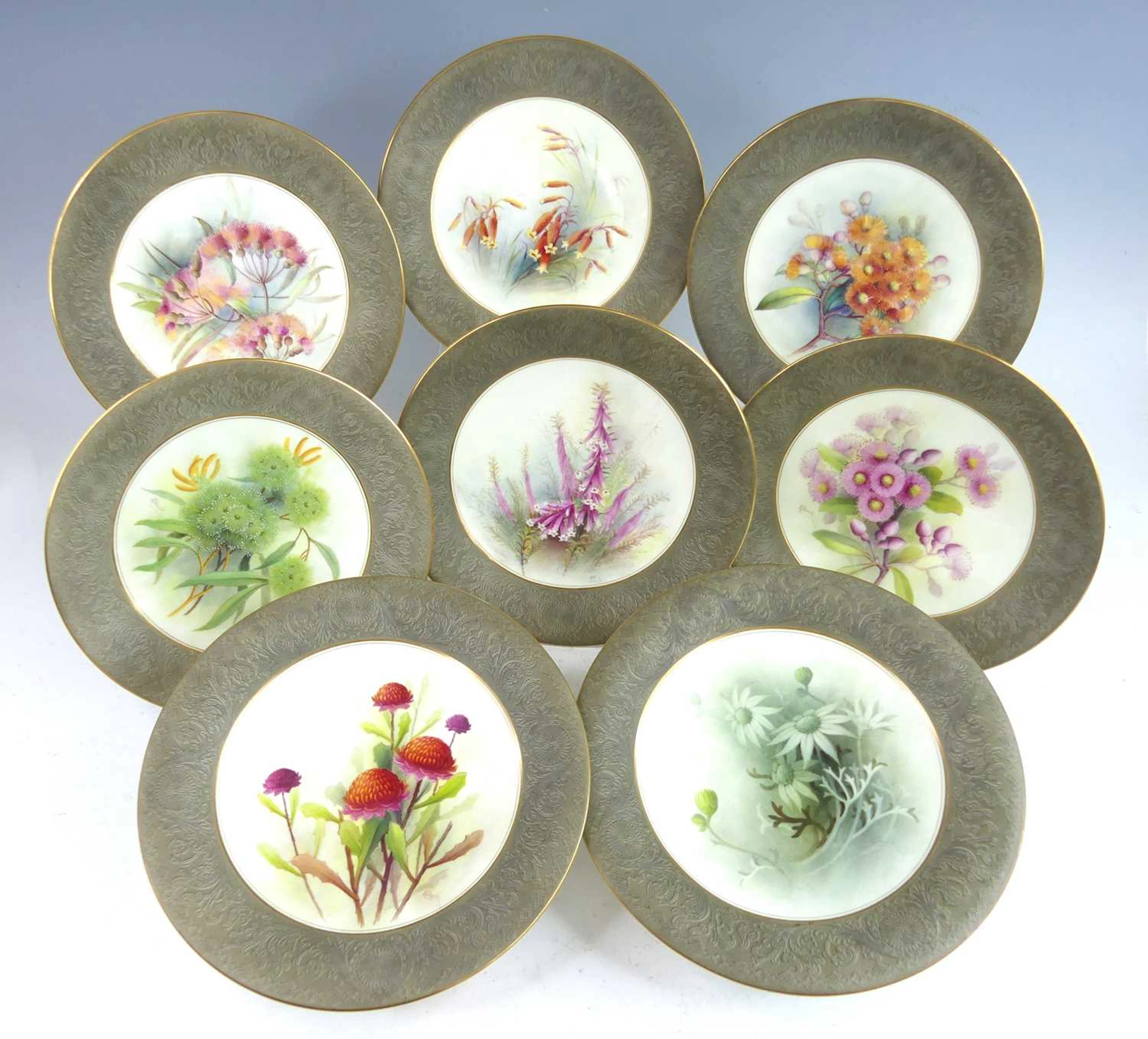 Lot 2056 - A Royal Worcester Australian Flower series