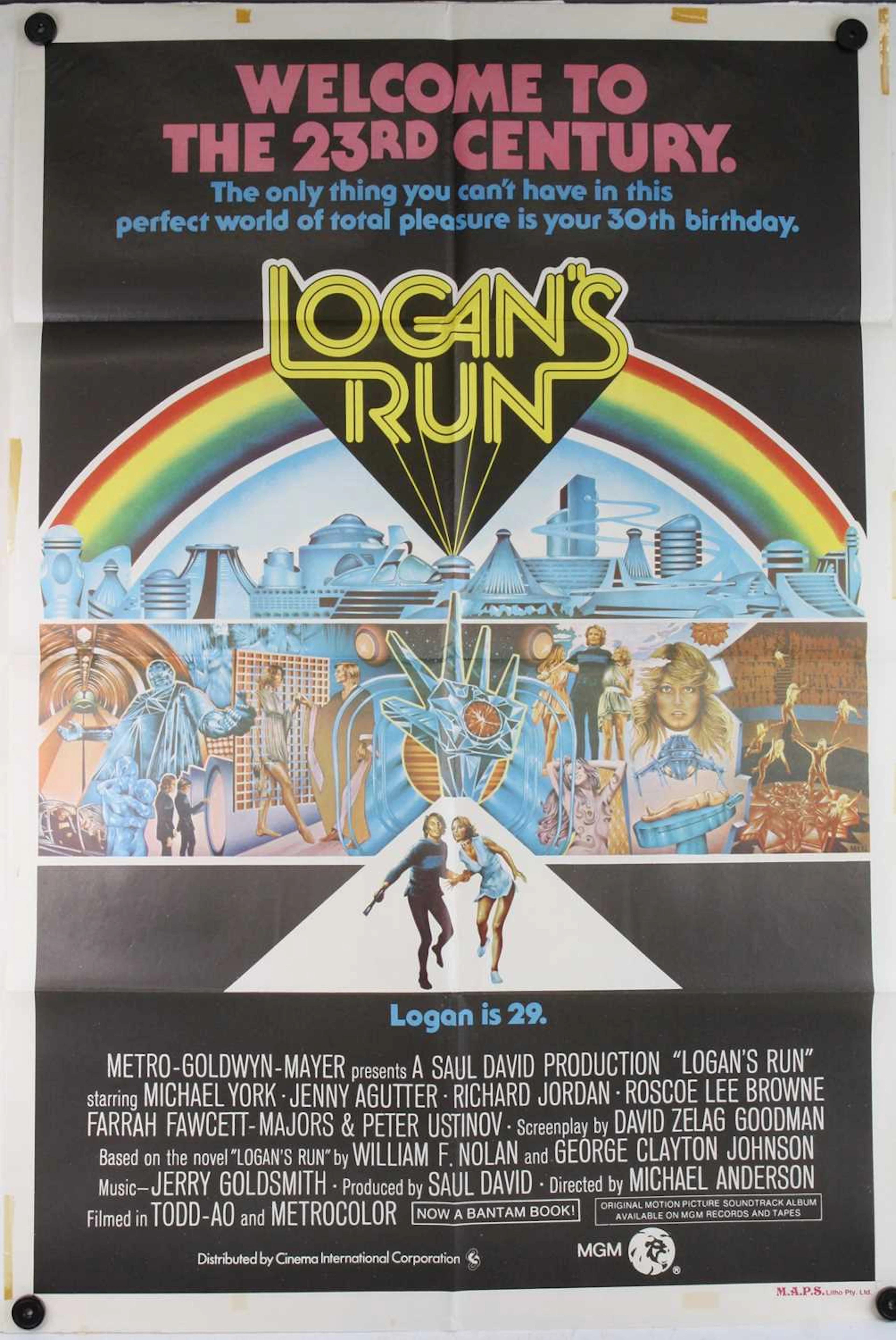 Lot 1110 - Logan's Run, 1976 Australian one sheet film