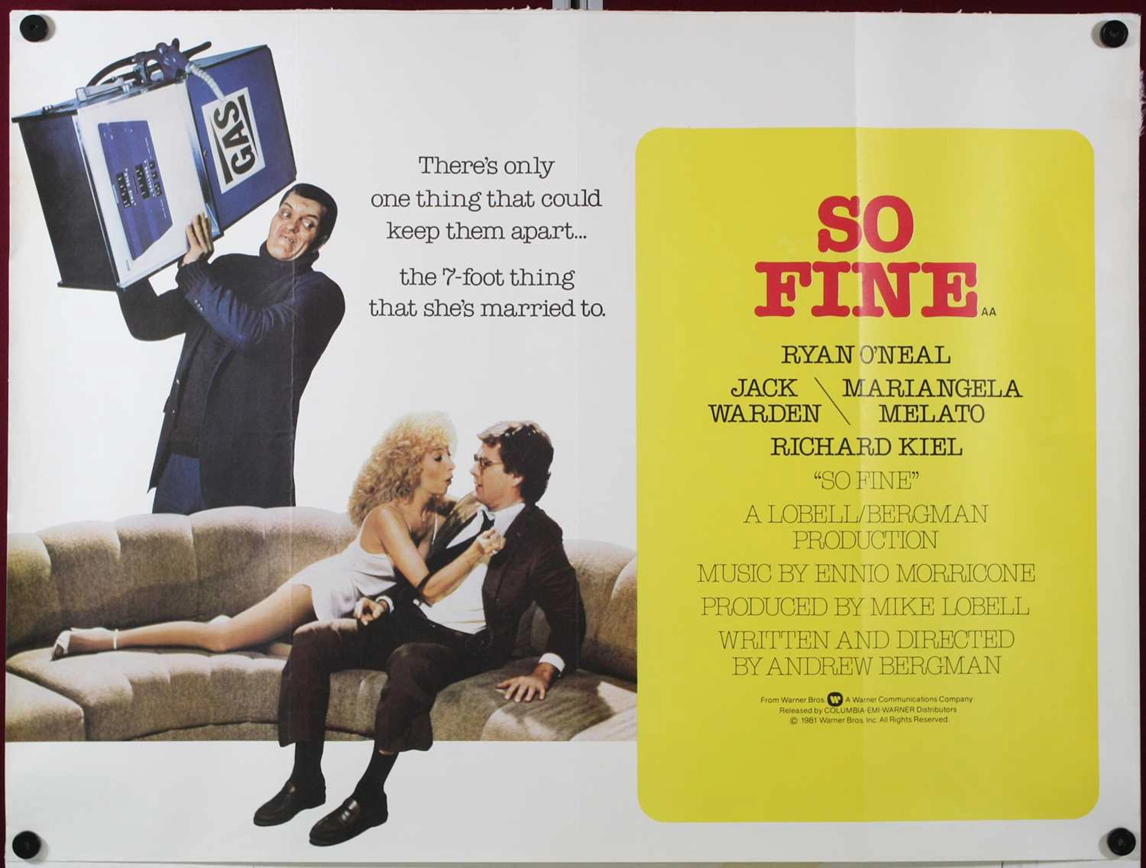 Lot 1028 - So Fine, 1981, UK quad film poster