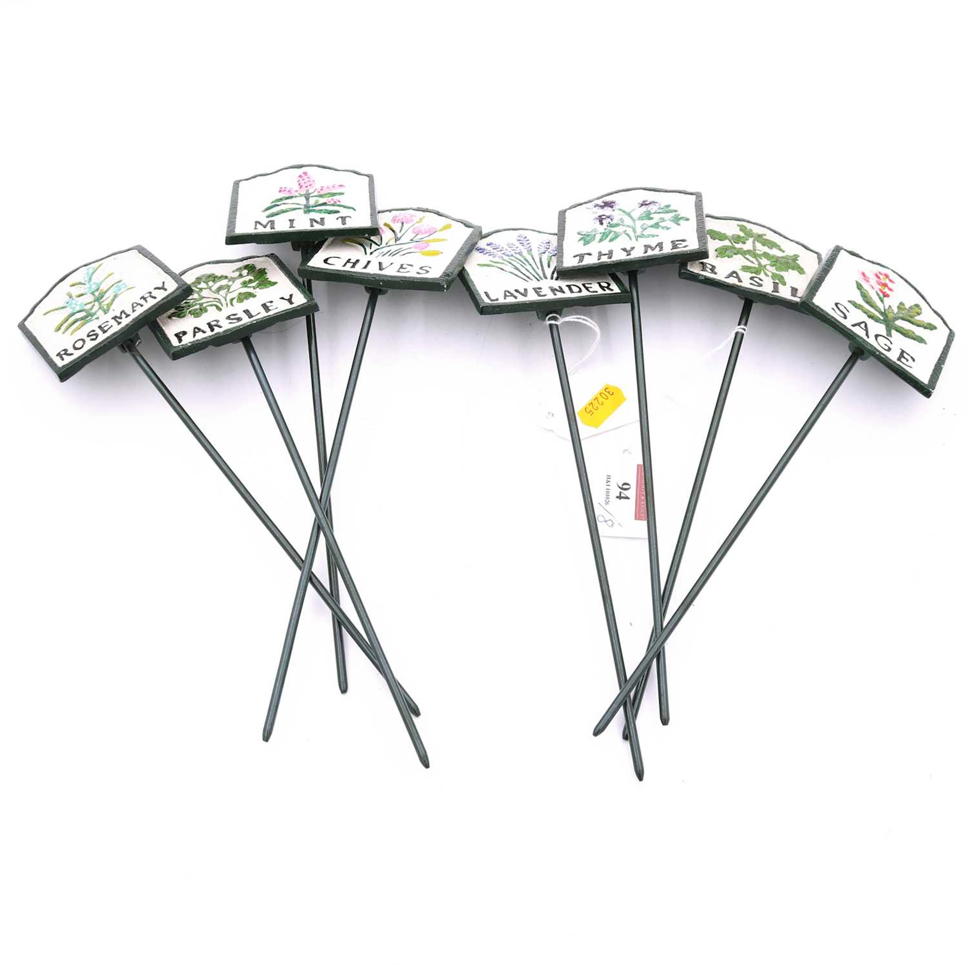 Lot 94 - A group of eight contemporary painted metal