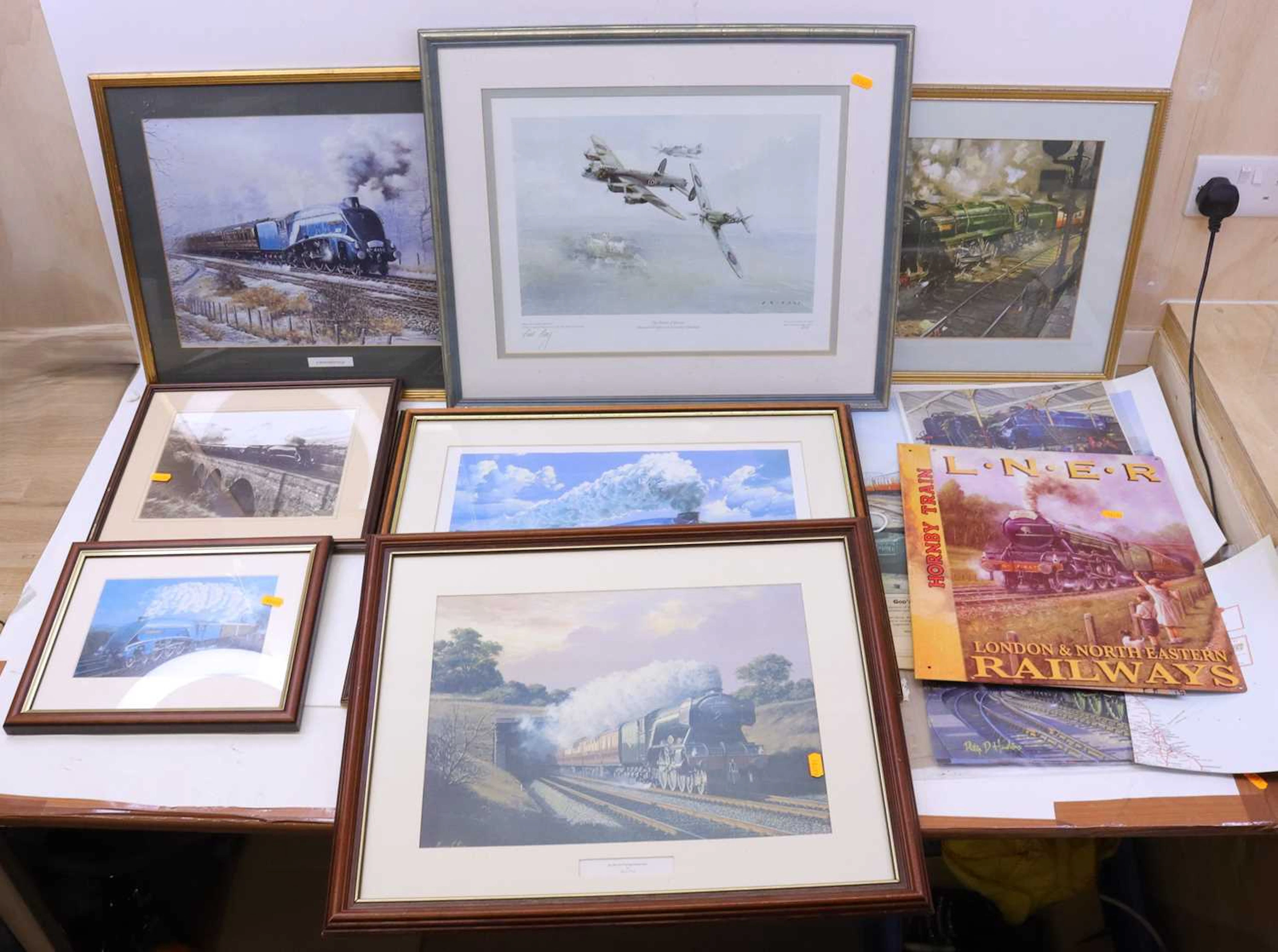Lot 33 - A collection of various railway prints to