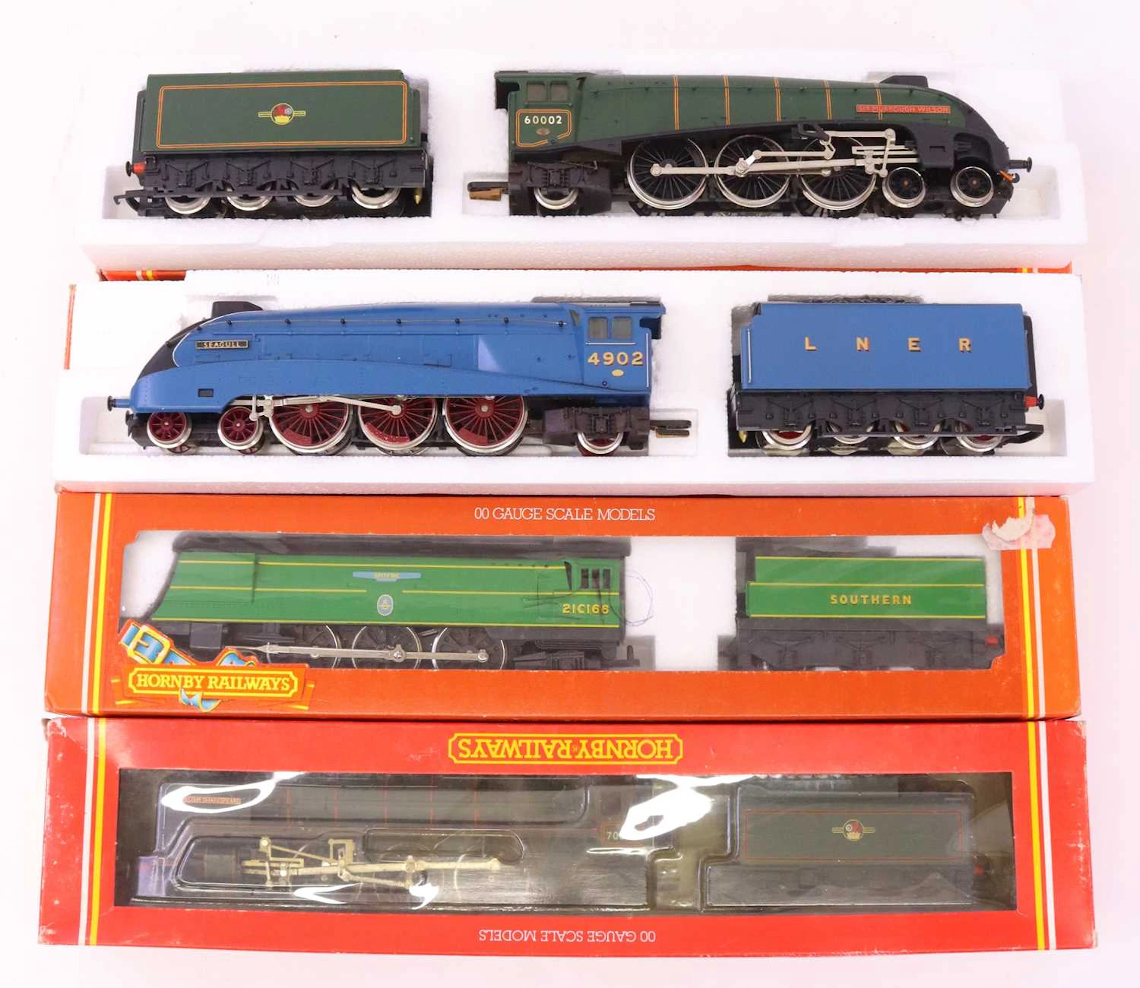 Lot 557 - Four 1980s Hornby 00 gauge locos to include